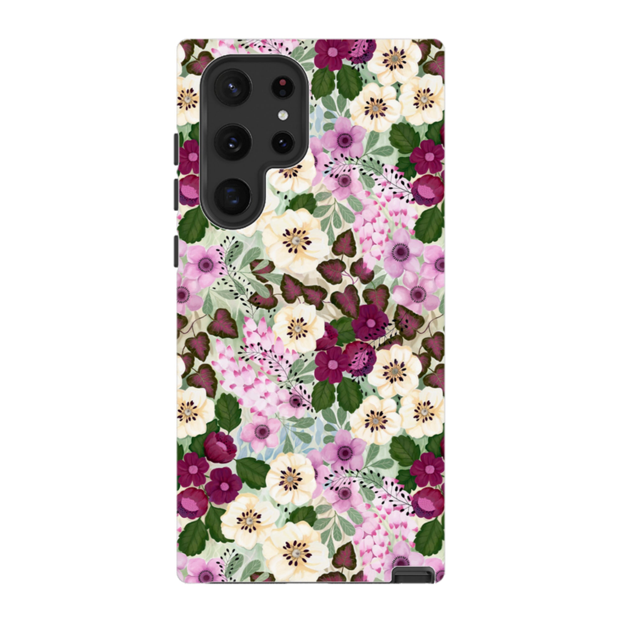 Samsung Tough Case - Purple Flowers By Bex Parkin