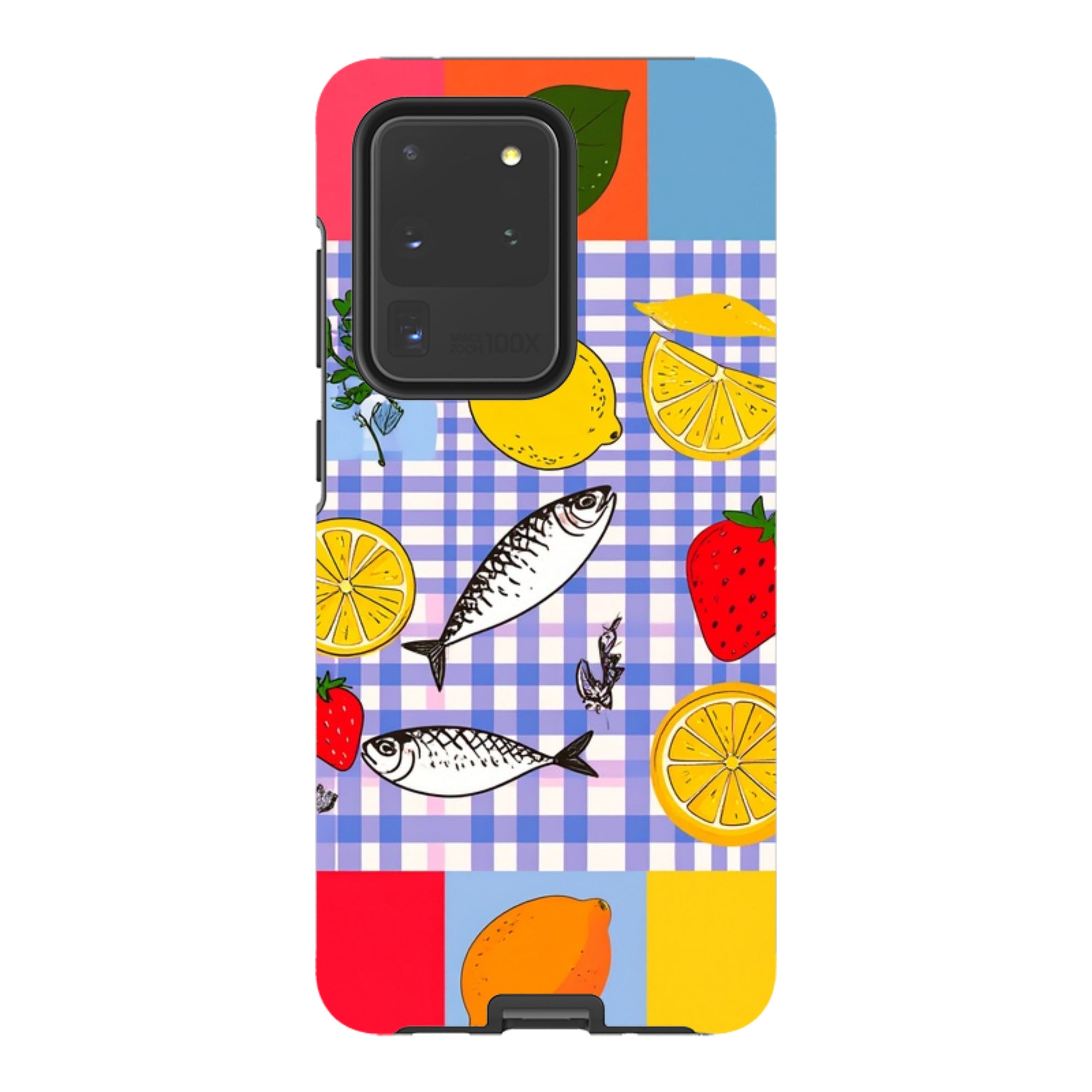 Samsung Tough Case - Sardines and Checks