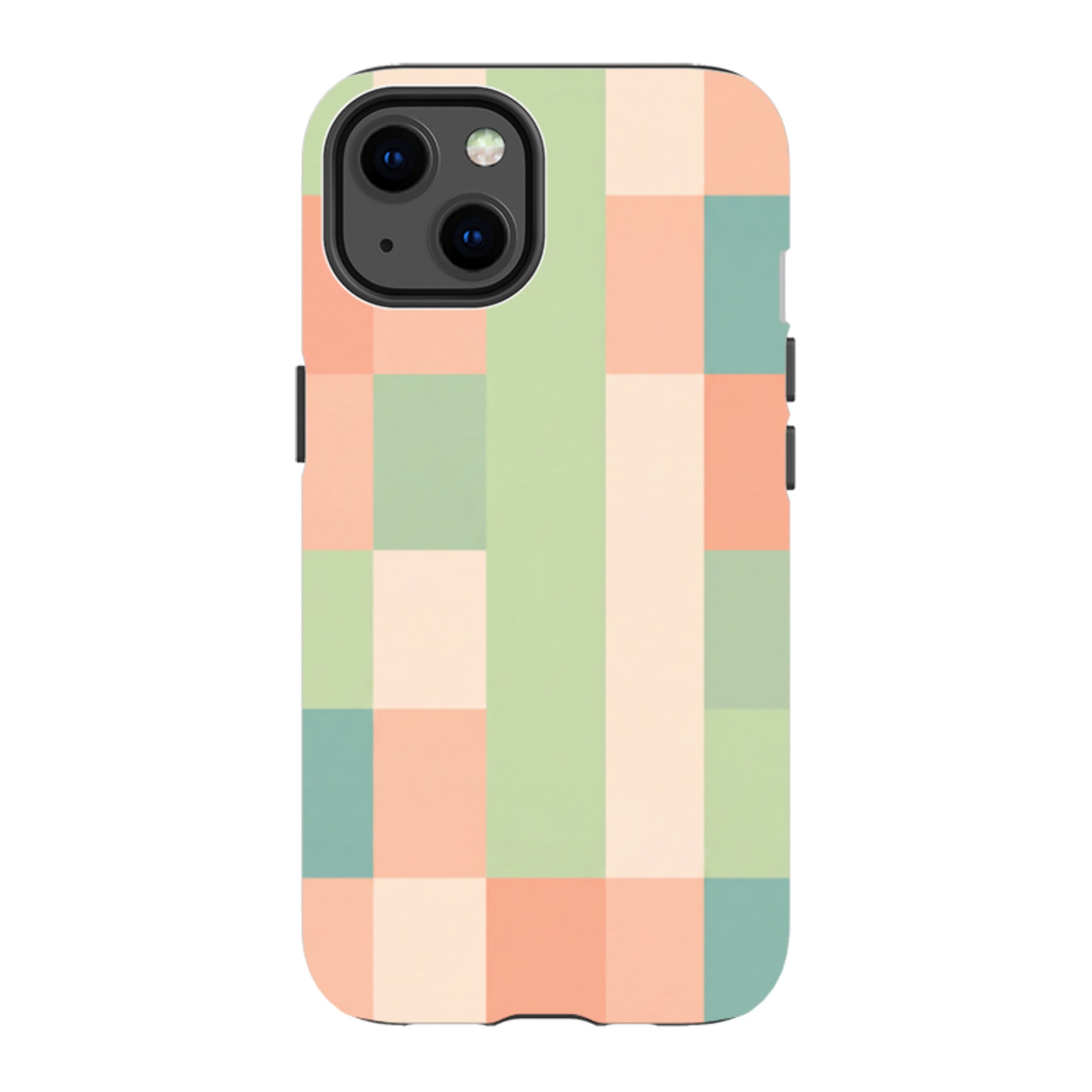iPhone Tough Case - Pastel Gingham