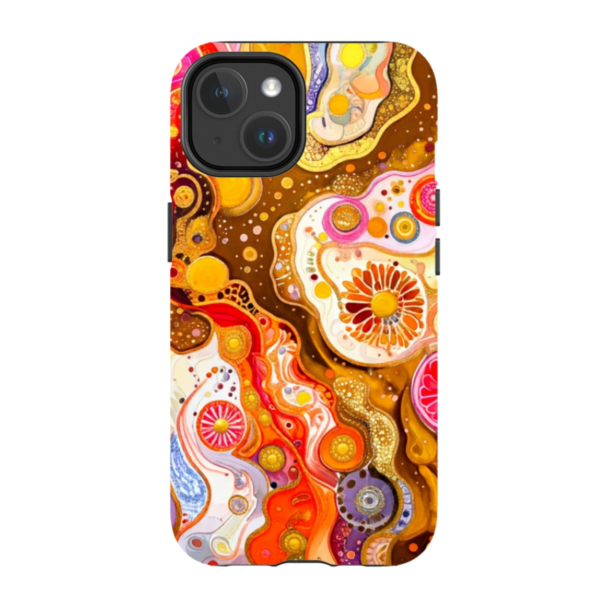 iPhone MagSafe Tough Case - Fire Marble