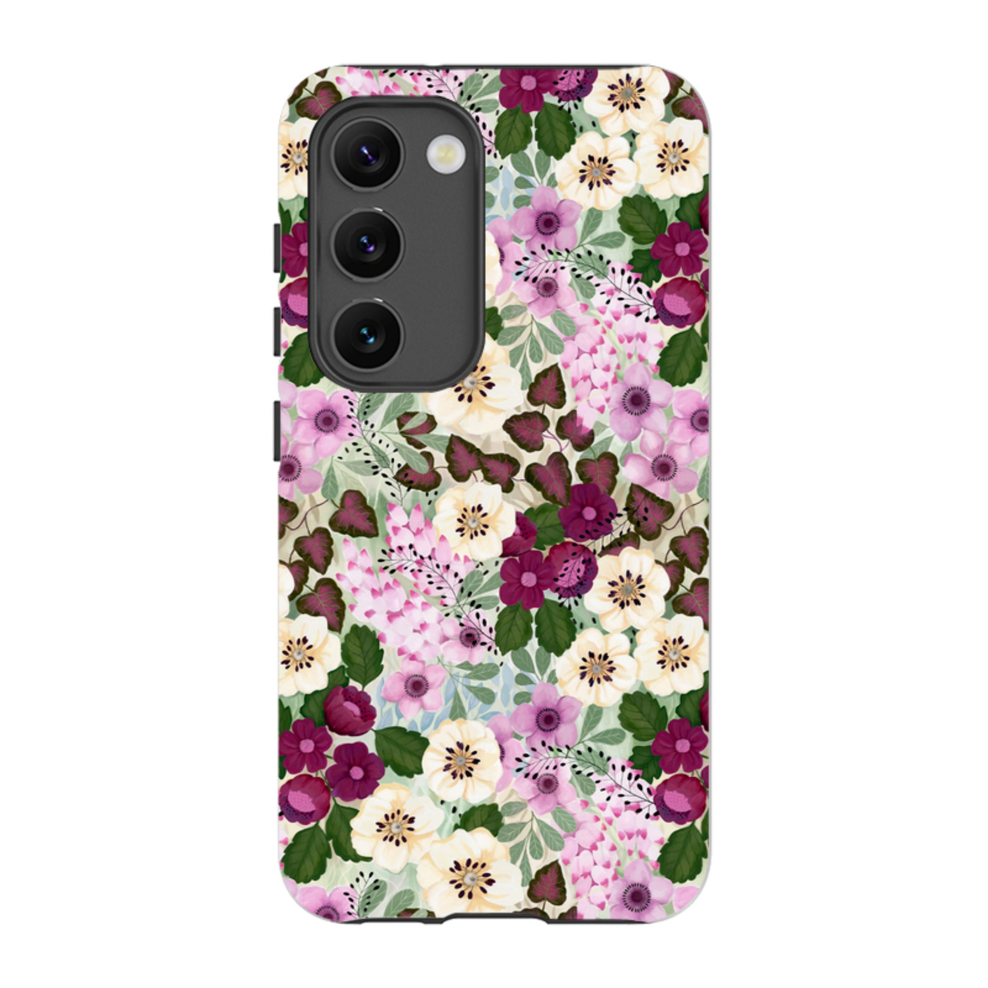 Samsung Tough Case - Purple Flowers By Bex Parkin