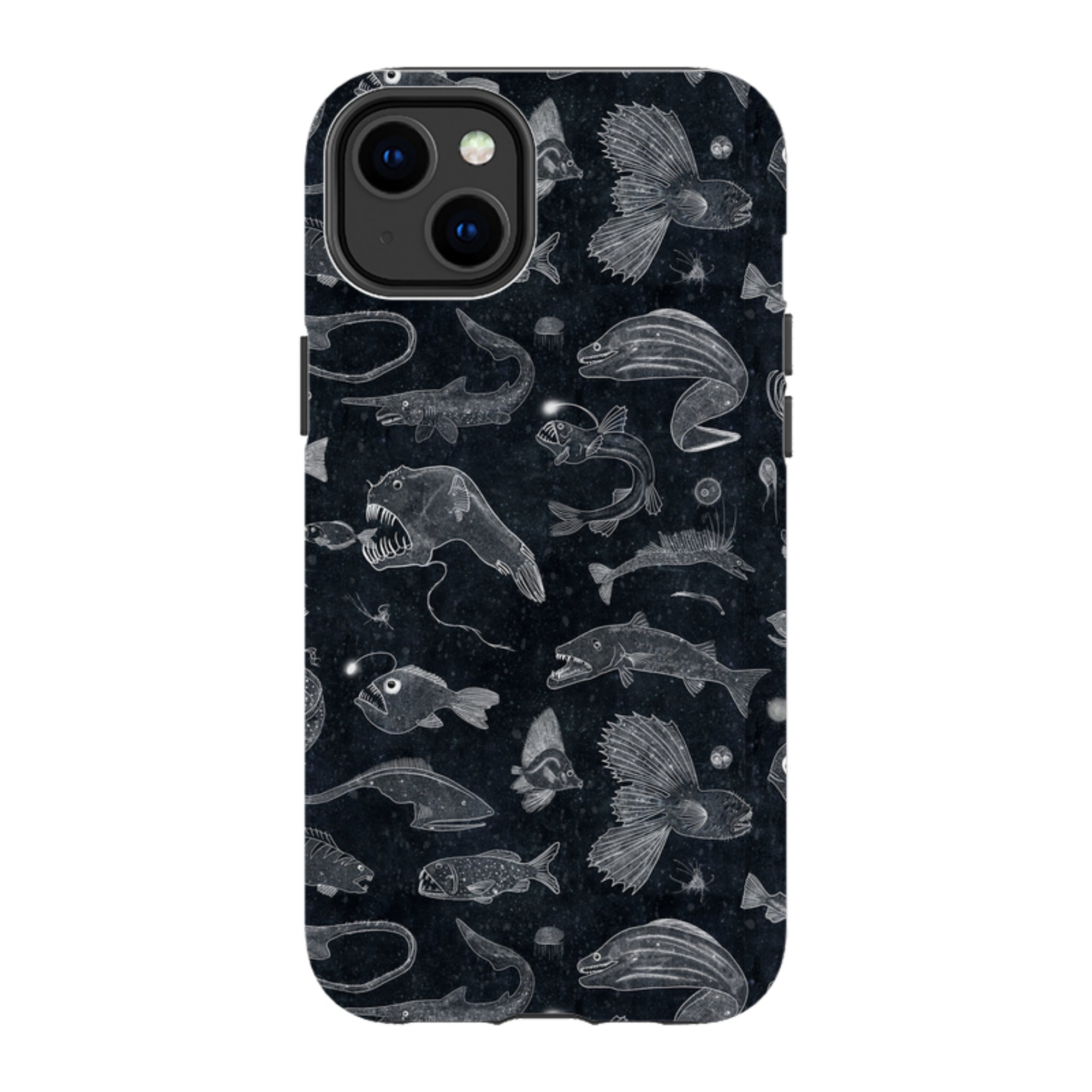 iPhone Tough Case - Biters Line Drawing By Katherine Quinn