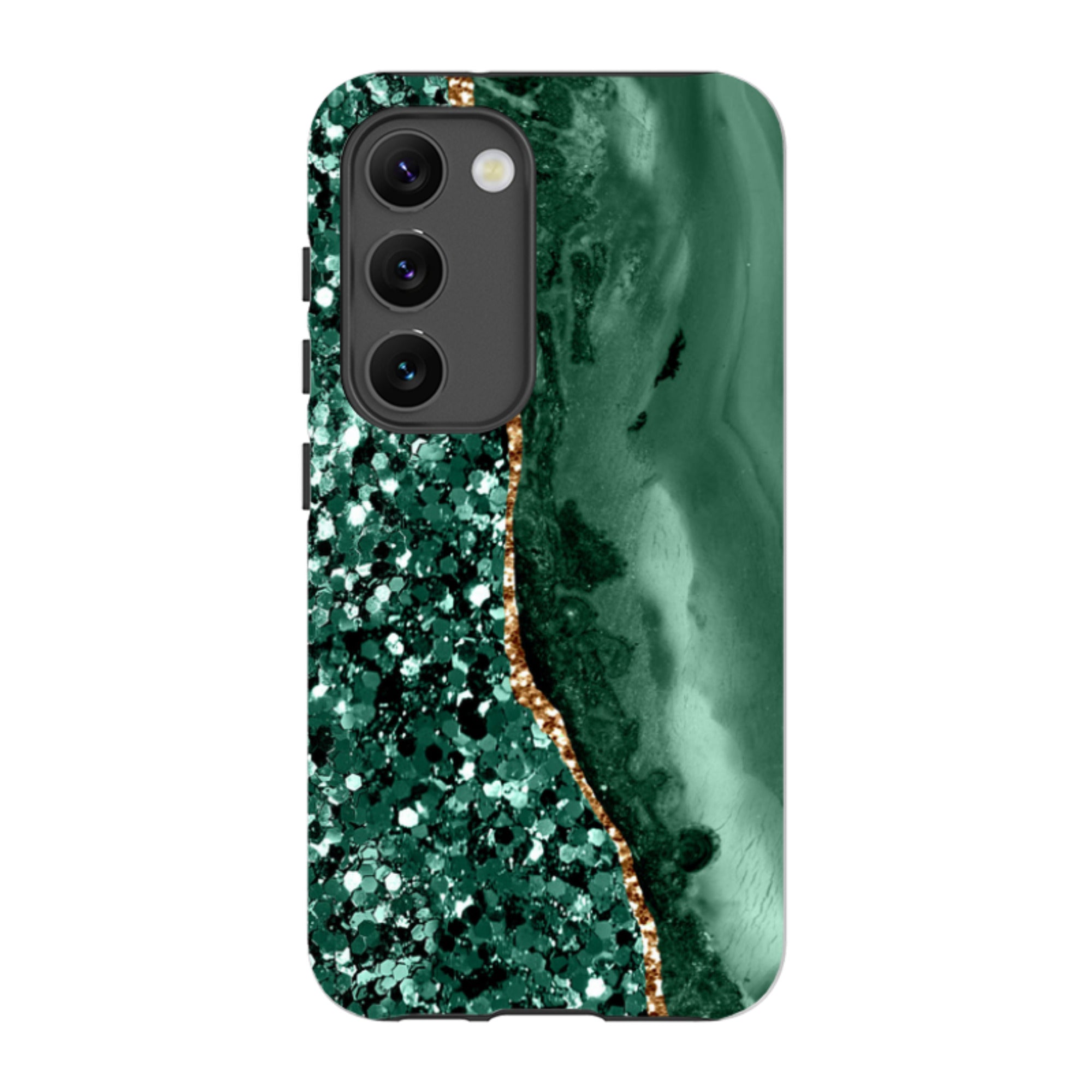 Samsung Tough Case - Green Shade (case does not glitter)