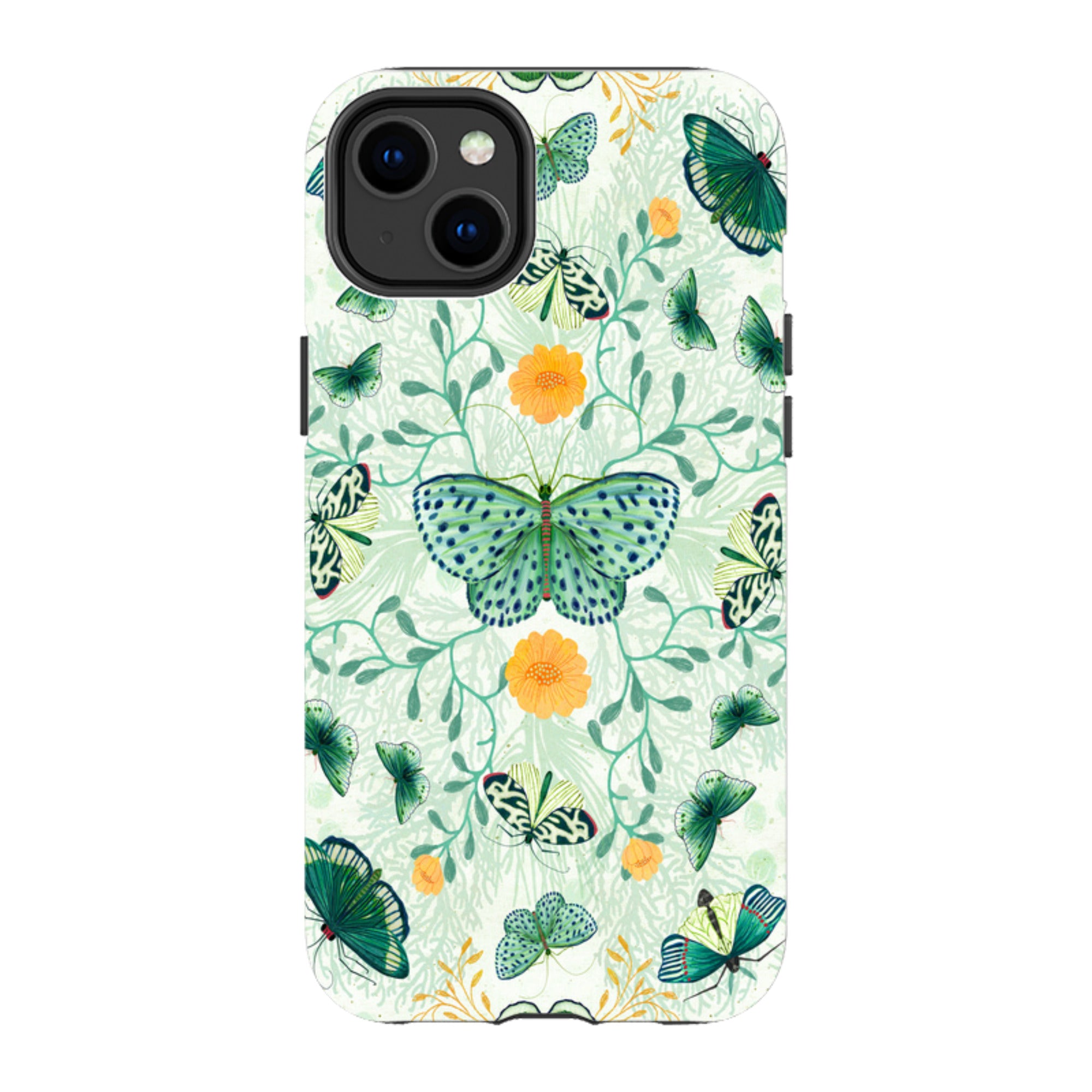 iPhone Tough Case - Medium Moths 1 By Katherine Quinn