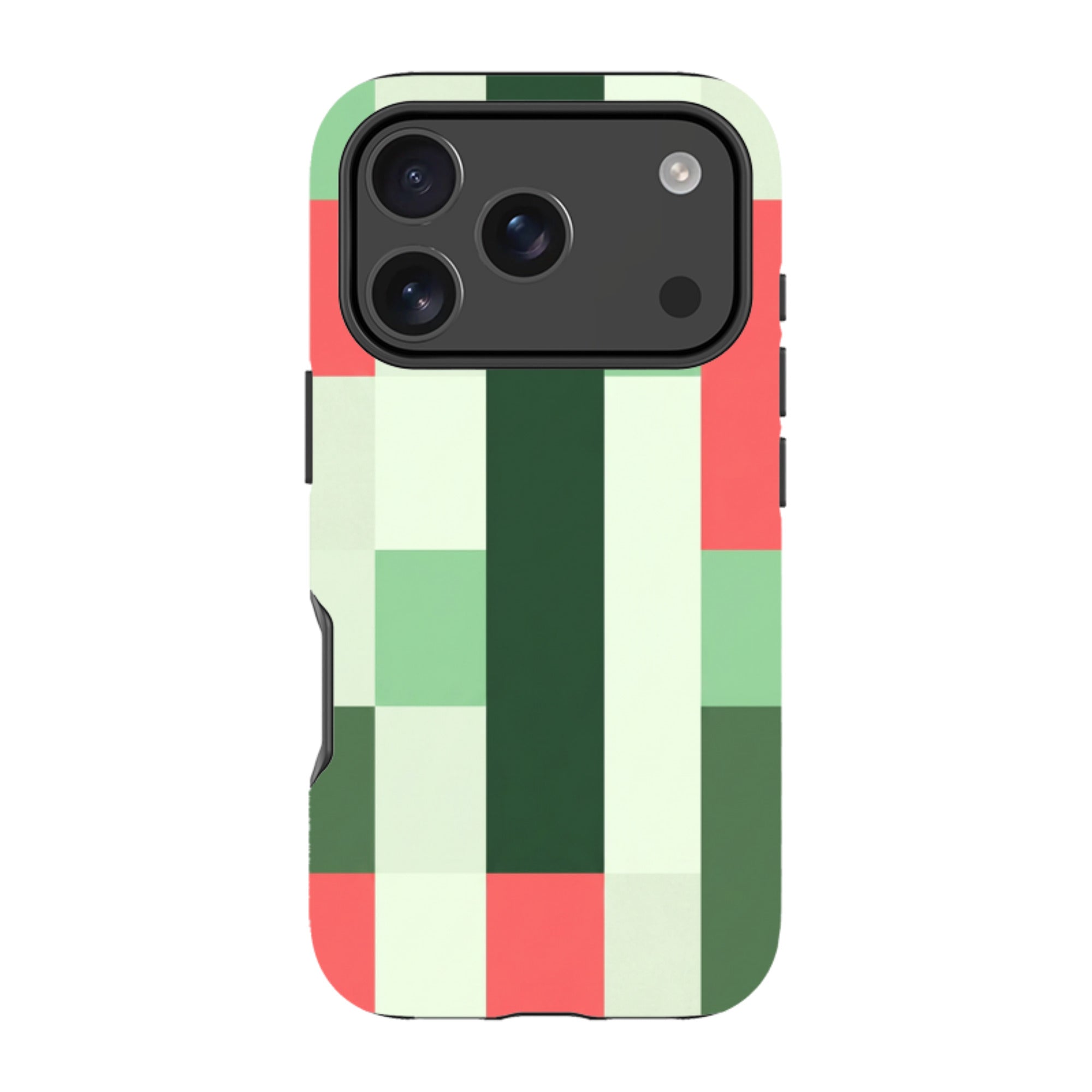 iPhone Tough Case - Retro Abstract Gingham