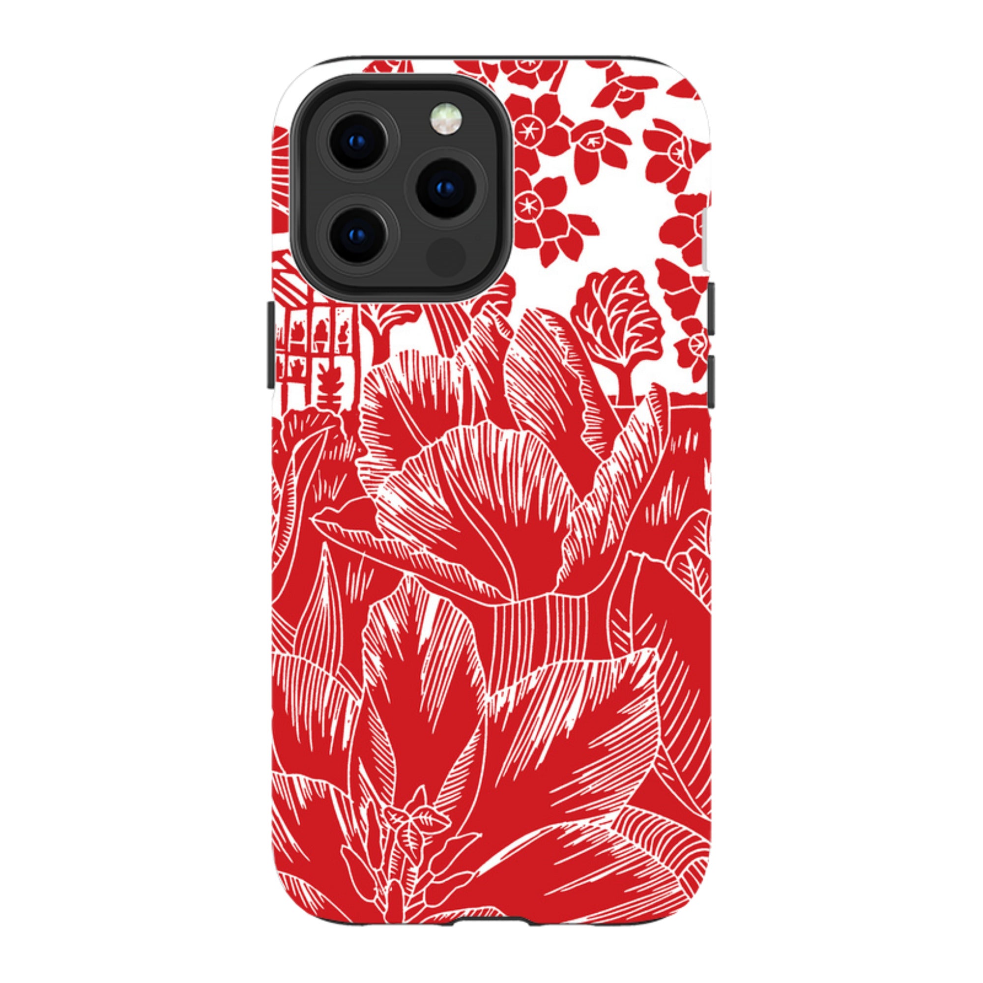 iPhone Tough Case - Tulip Silhouette By Kate Heiss