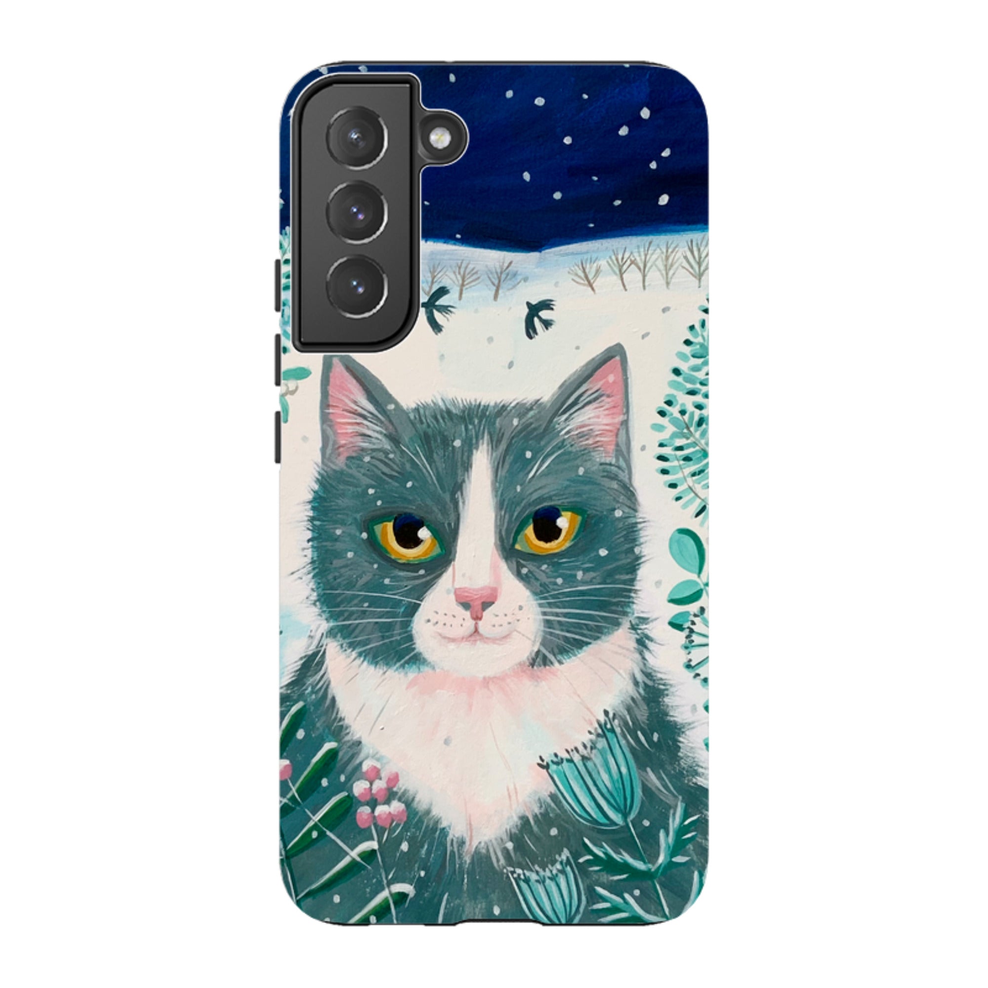 Samsung Tough Case - Xmas Cat By Mary Stubberfield