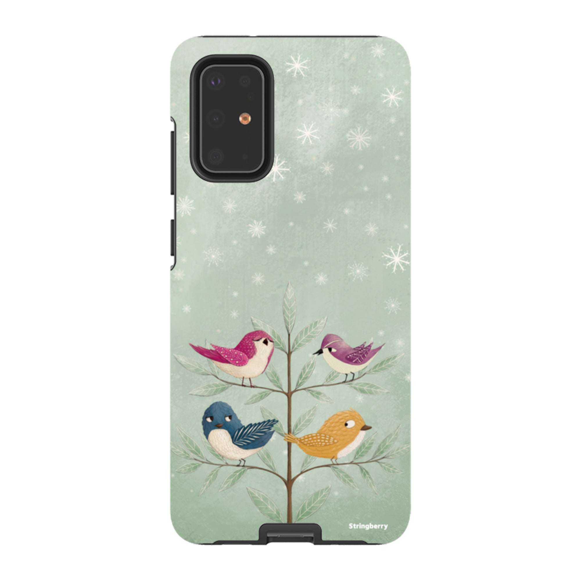 Samsung Tough Case - Garden Birds Aqua By Maja Lindberg