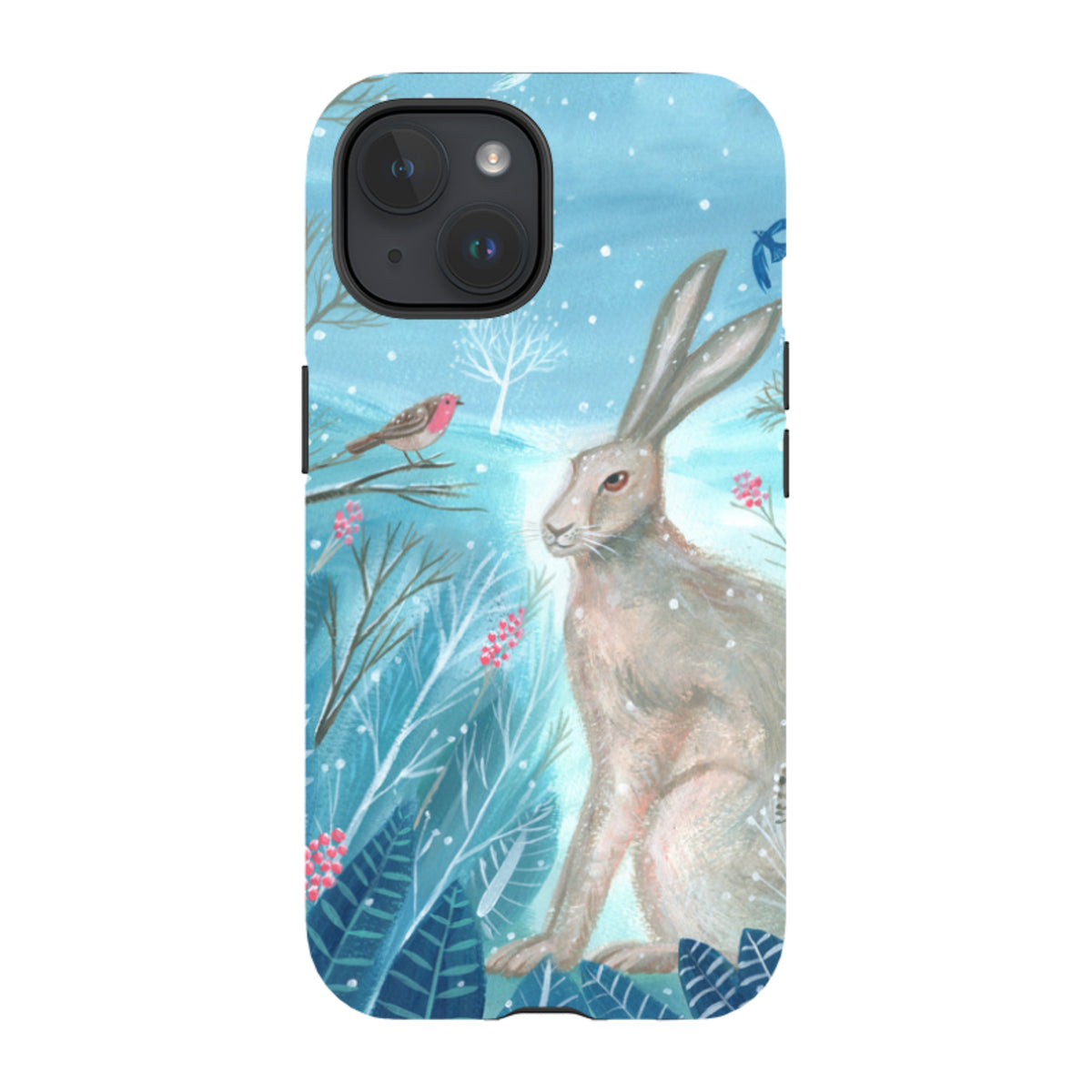 iPhone Tough Case - Winter Hare By Mary Stubberfield