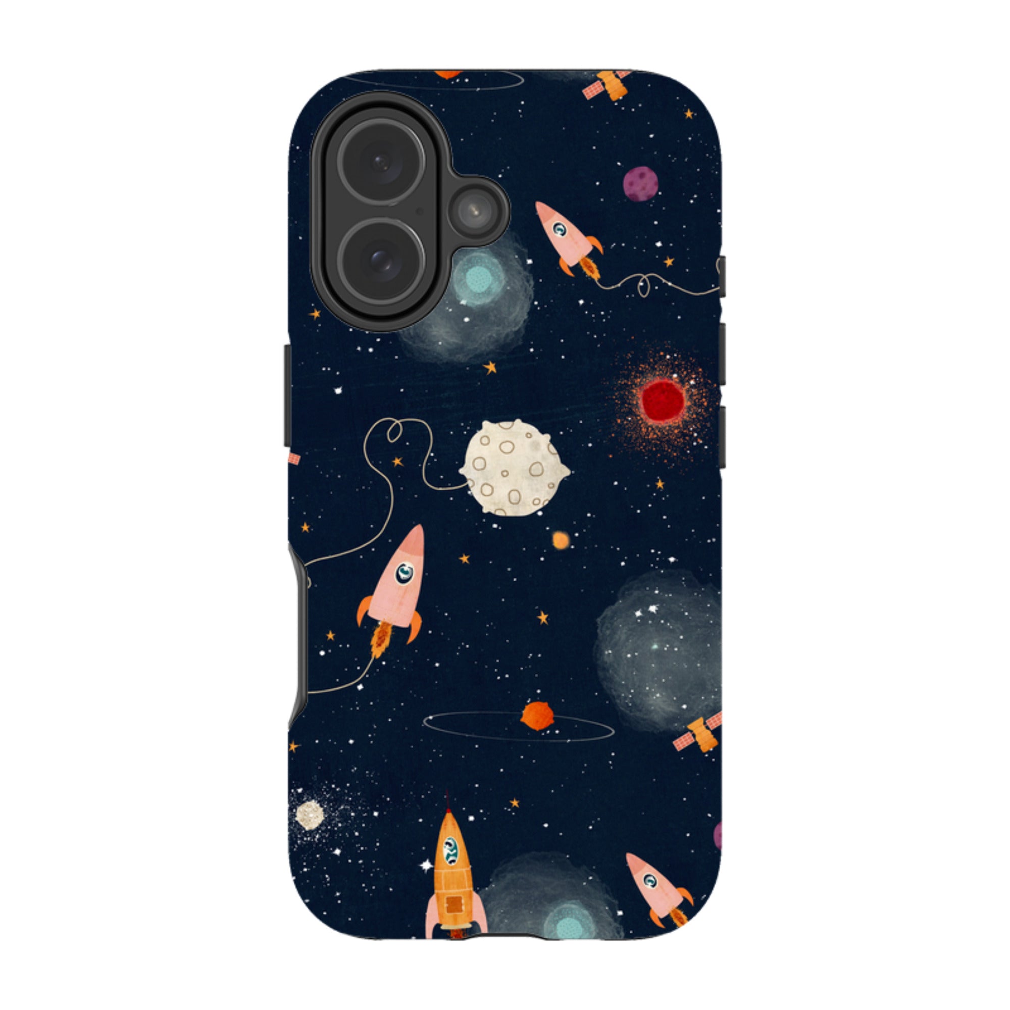 iPhone MagSafe Tough Case - Rockets Midnight By Katherine Quinn