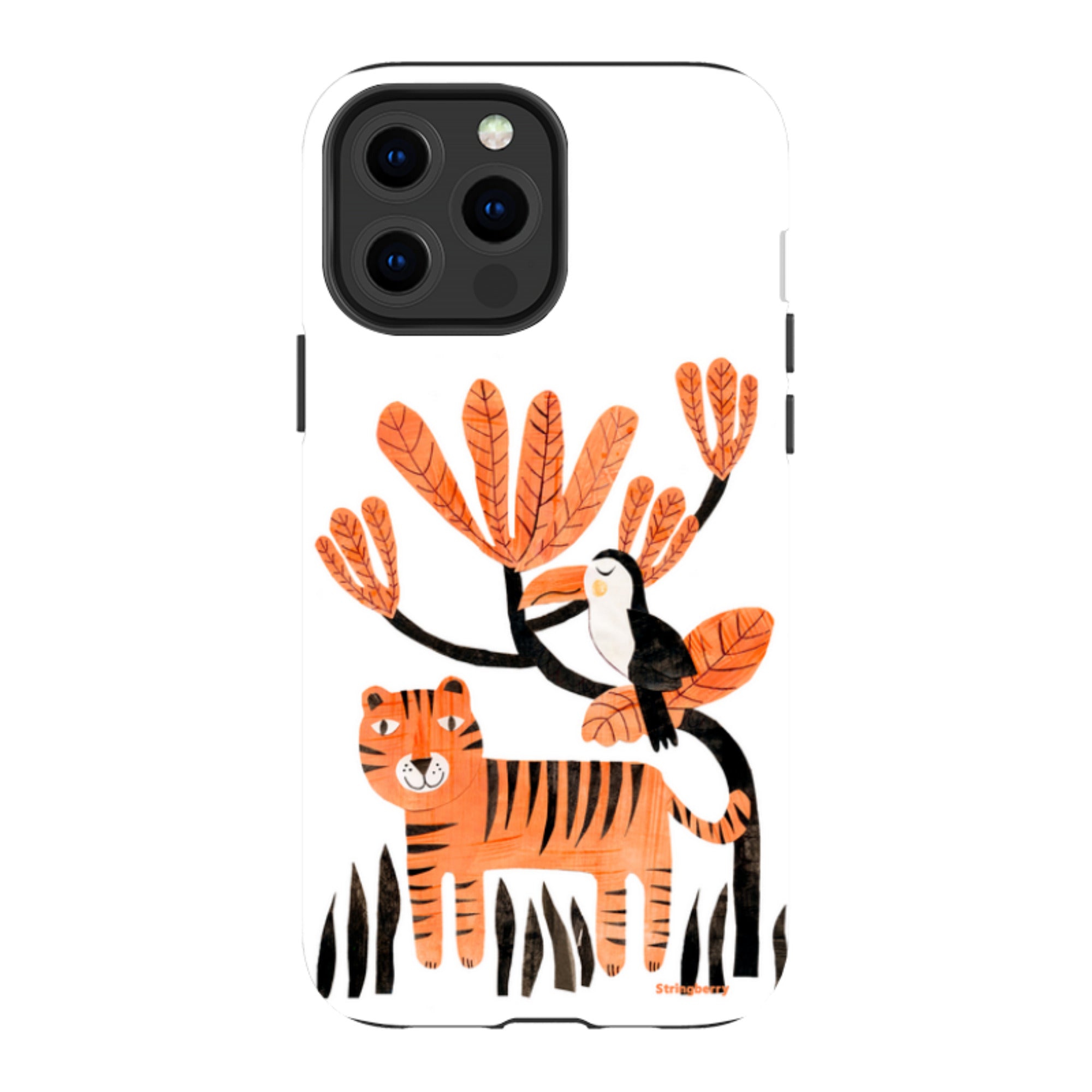 iPhone Tough Case - Tiger And Toucan By Tracey English