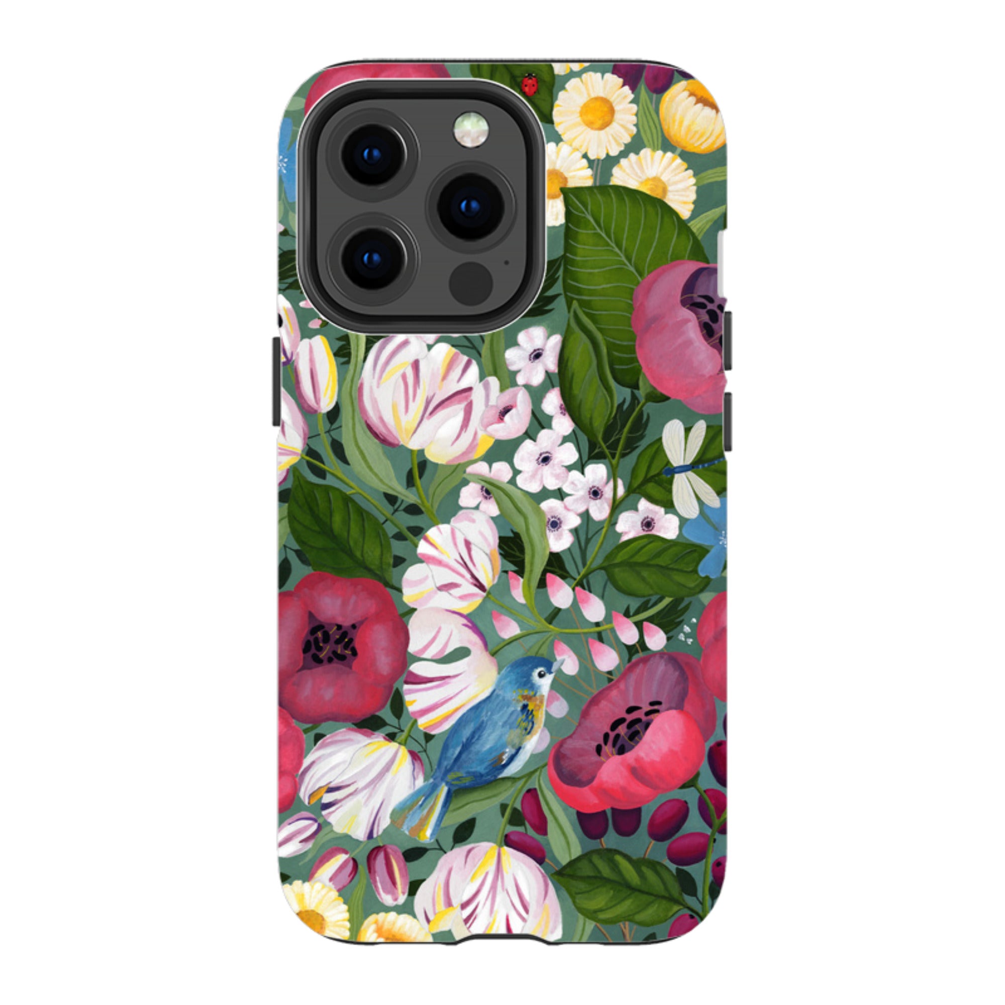 iPhone Tough Case - Bluebird Flowers By Bex Parkin