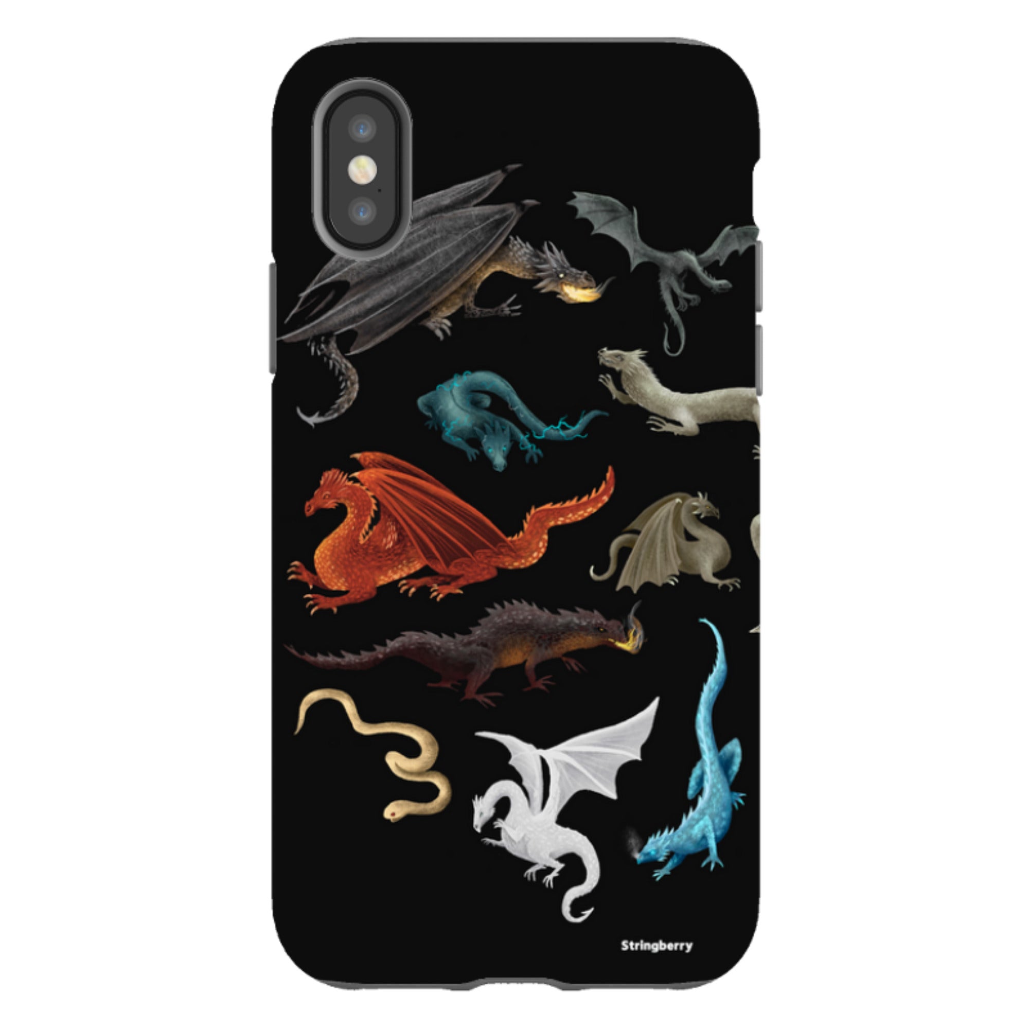 iPhone Tough Case - Dragons, Wyverns, Wyrms By Anna Stead