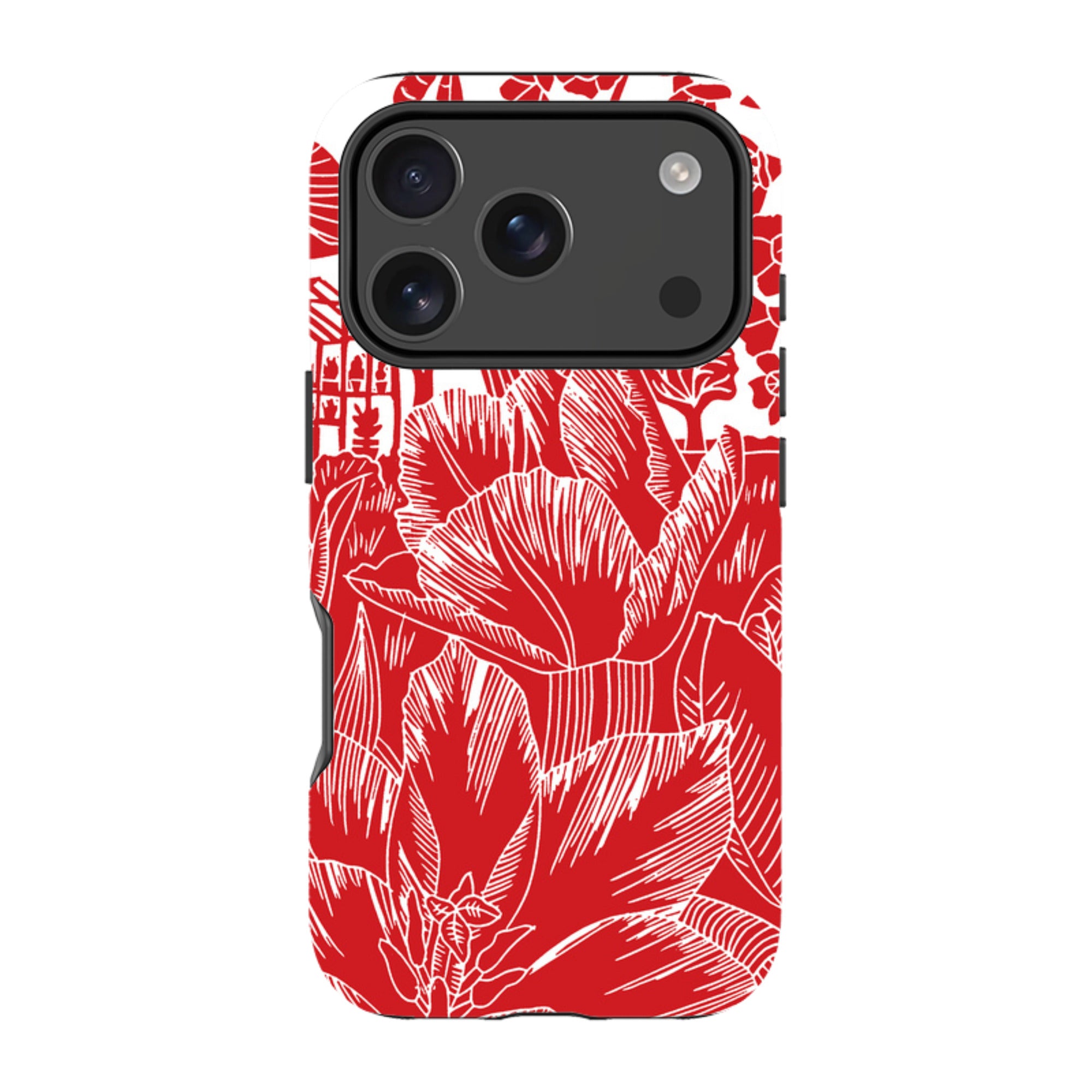 iPhone Tough Case - Tulip Silhouette By Kate Heiss