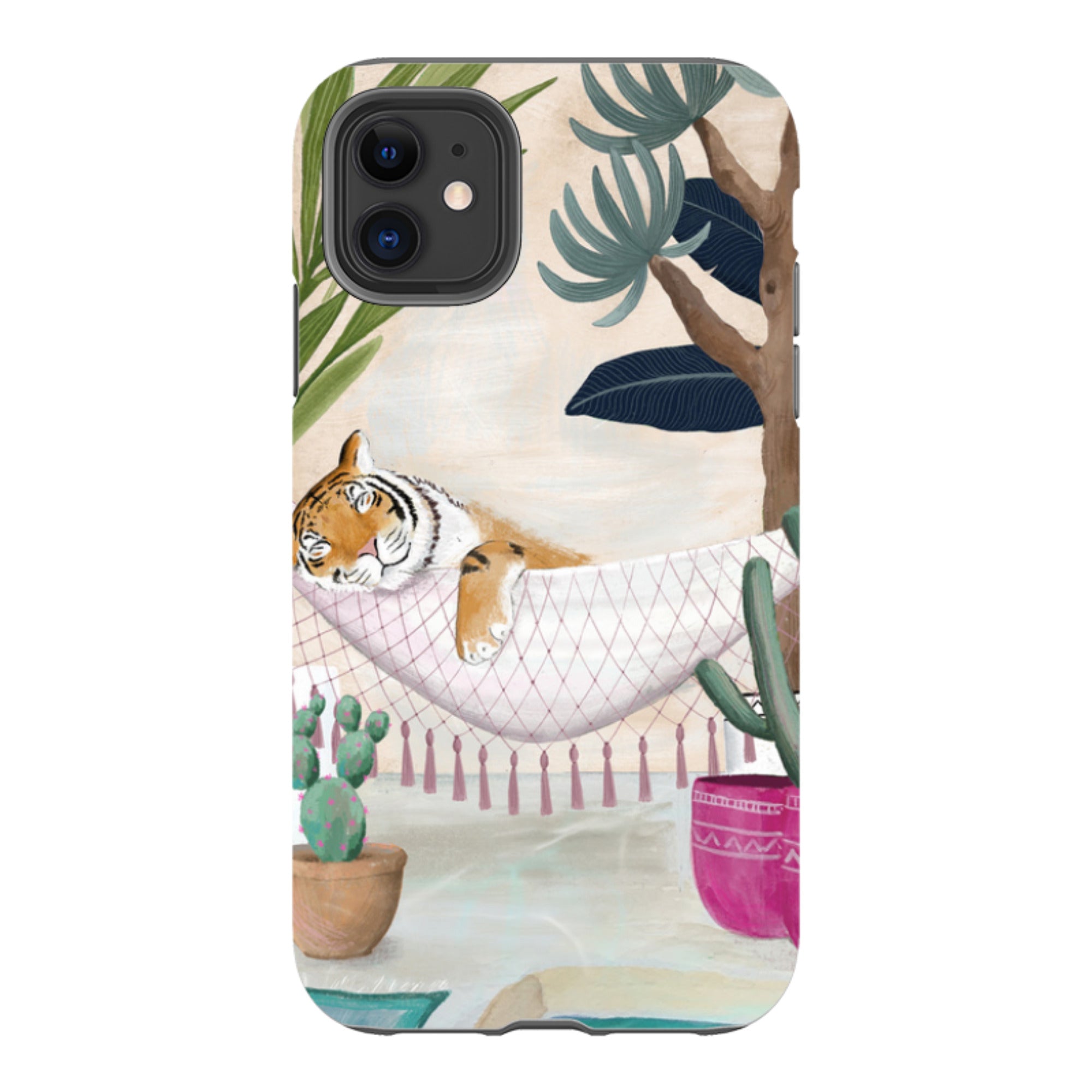 iPhone Tough Case - Tiger Hammock By Bex Parkin