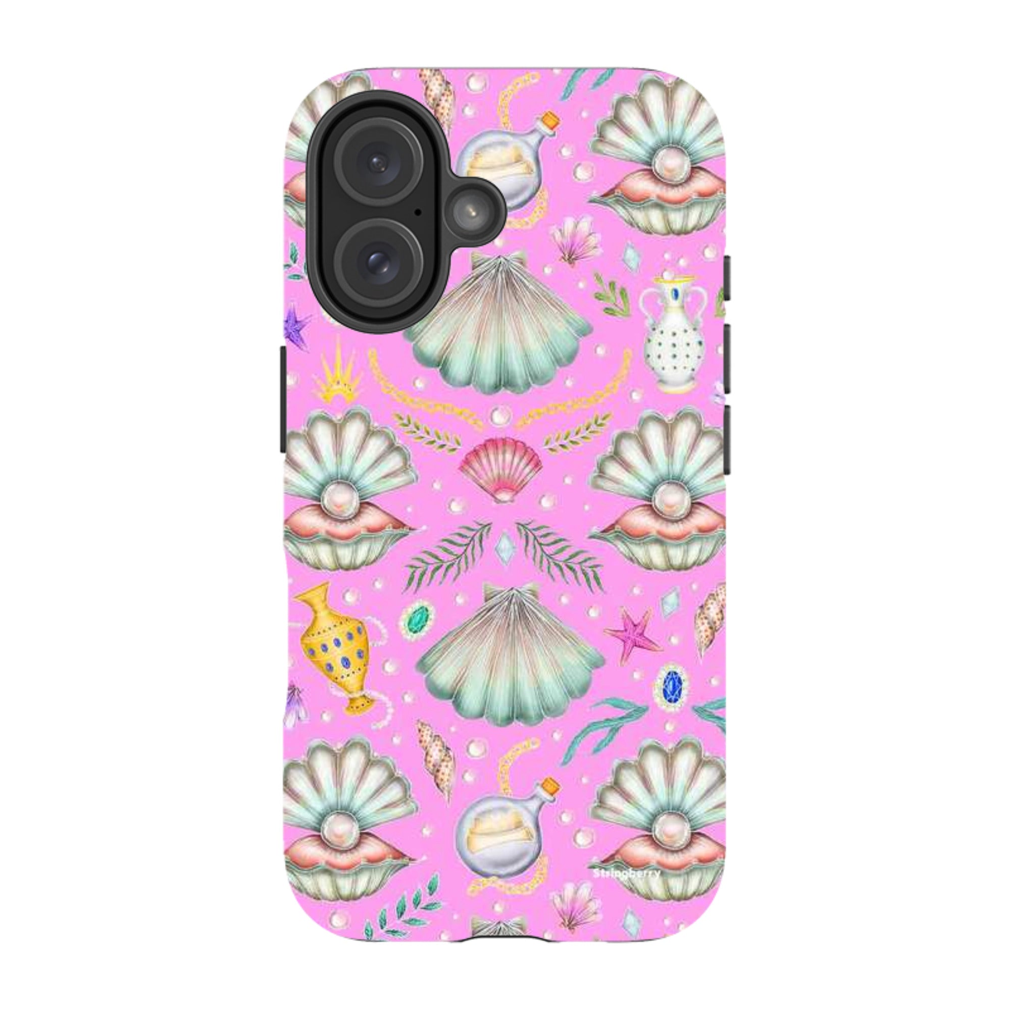 iPhone Tough Case - Pearl's Fantasy Candy Pink By Catherine Rowe