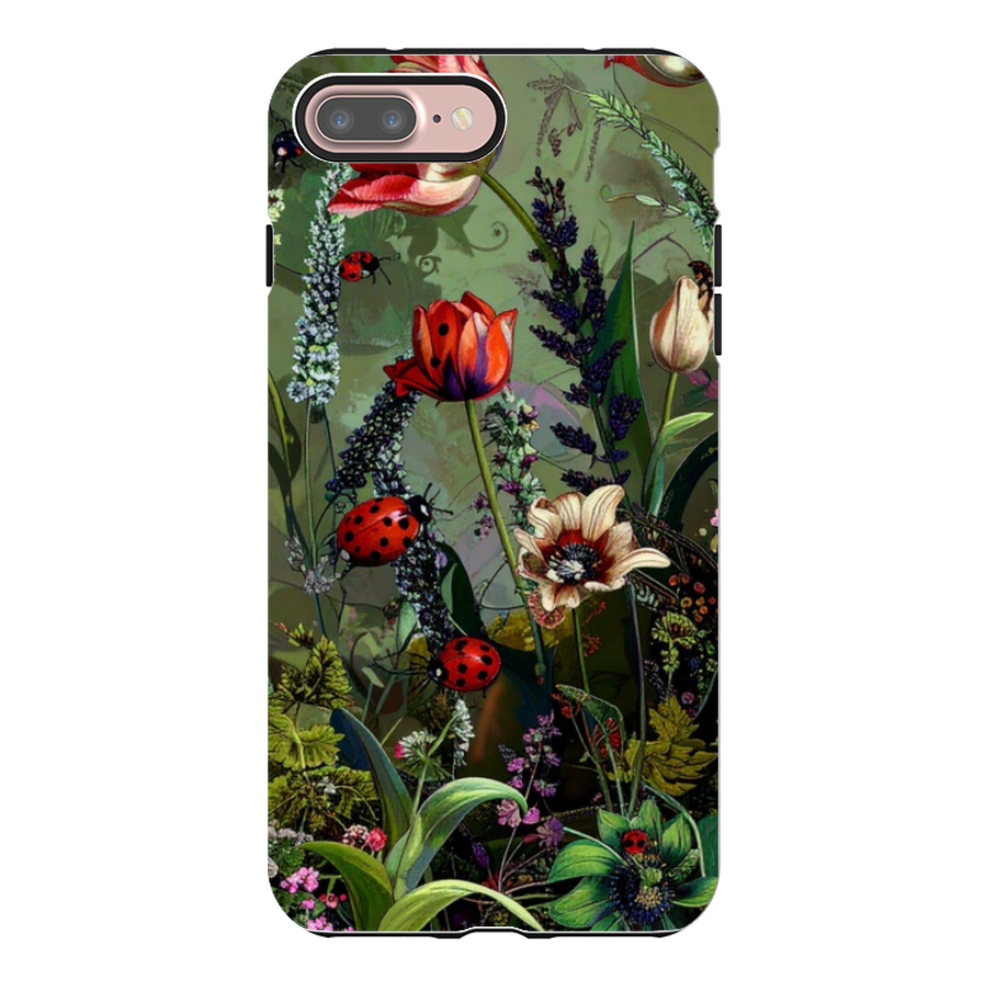 iPhone Tough Case - Green Vyne Ladybirds