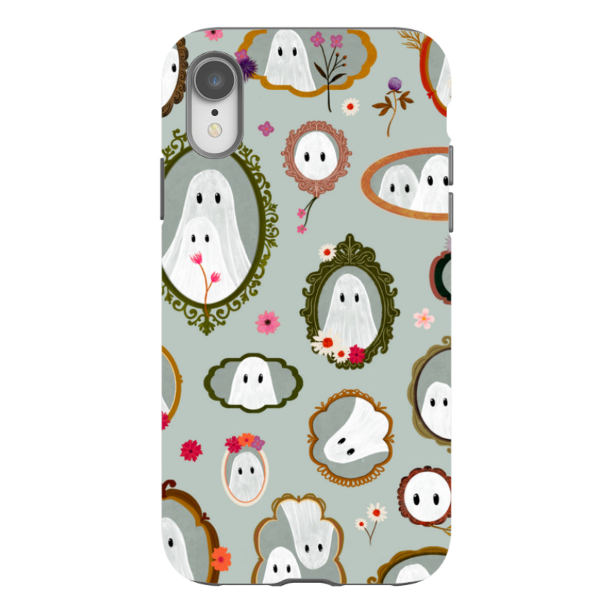 iPhone Tough Case - Framed Ghosts - Dusty Gourd By Katherine Quinn