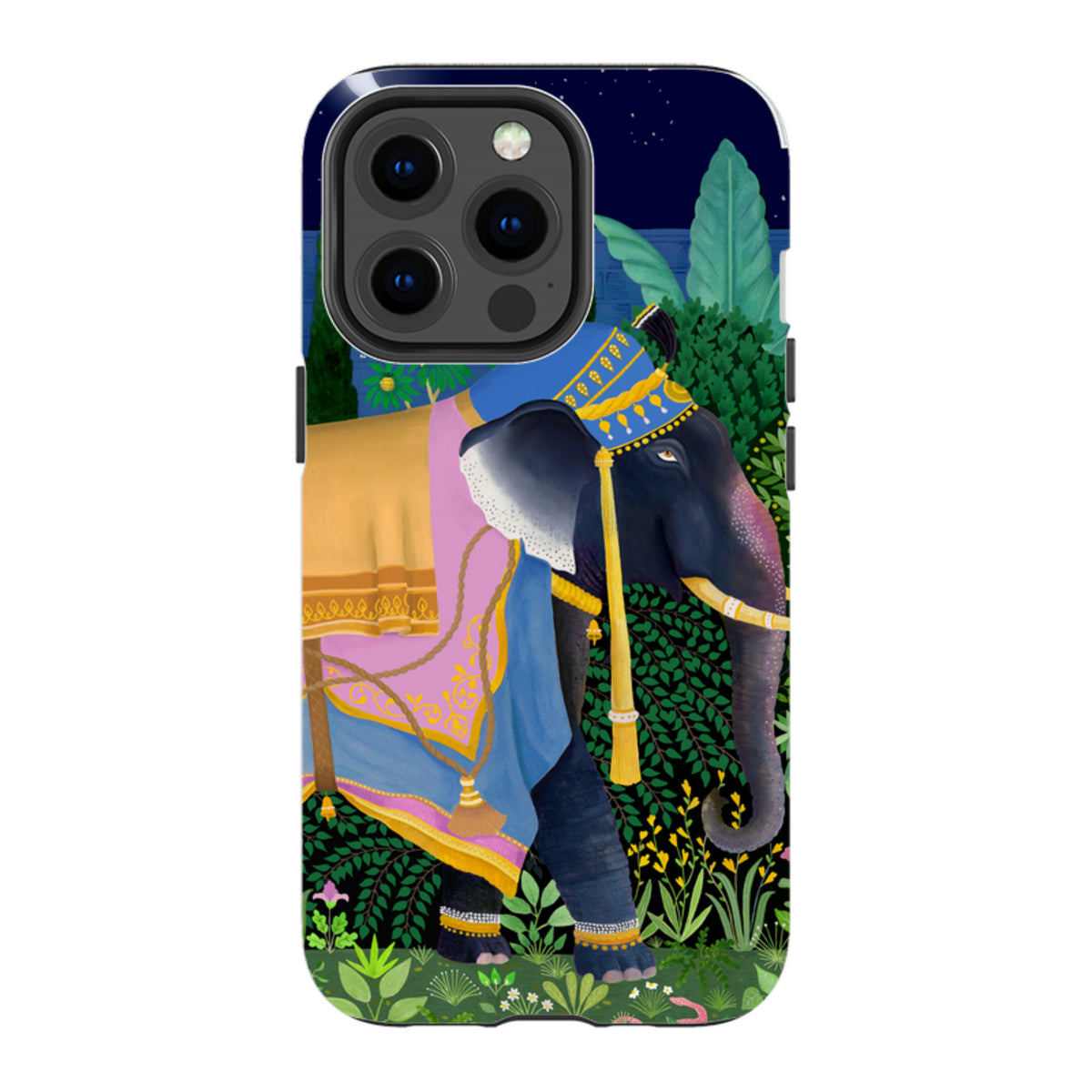 iPhone Tough Case - Indian Elephant By Bex Parkin