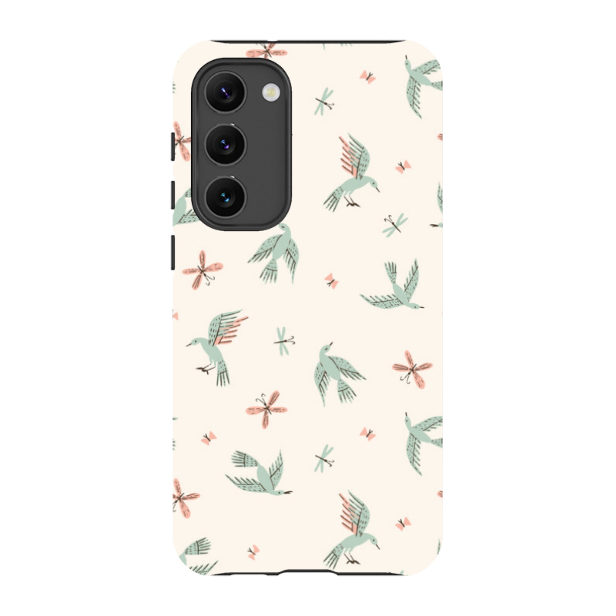Samsung Tough Case - Birds And Butterflies Cream By Meghann Rader