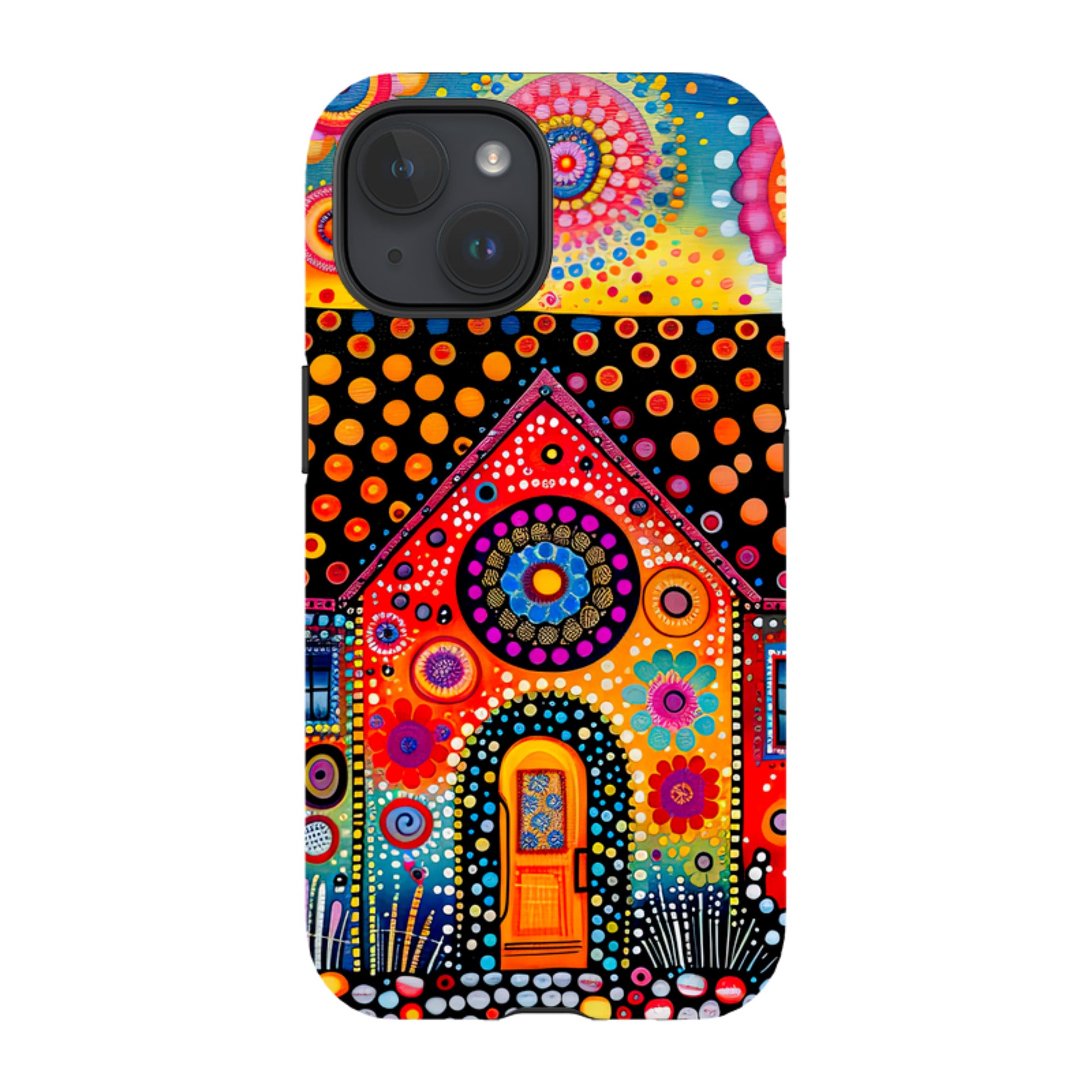 iPhone Case - Folk Art House IV