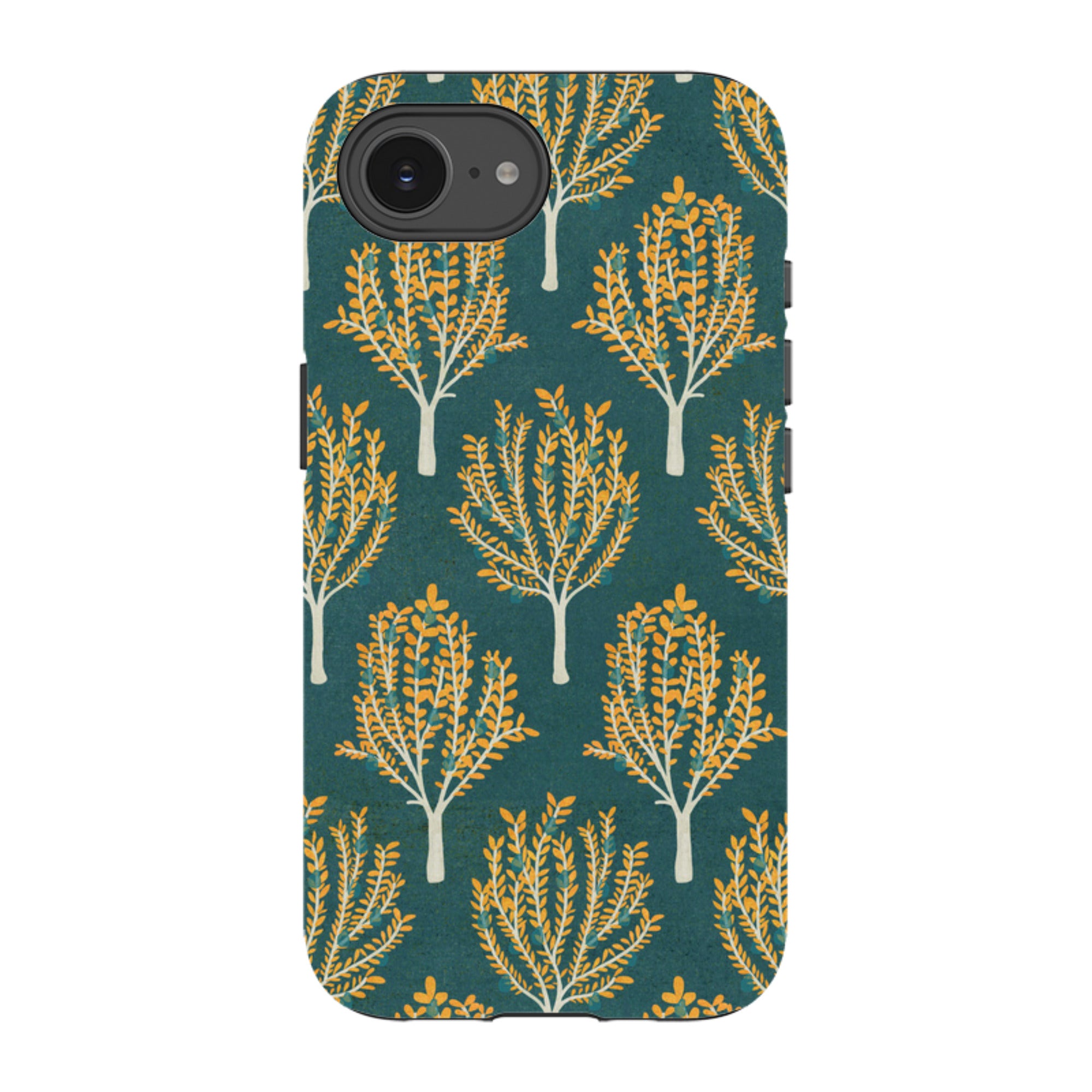 iPhone Tough Case - Pear Trees Teal By Katherine Quinn