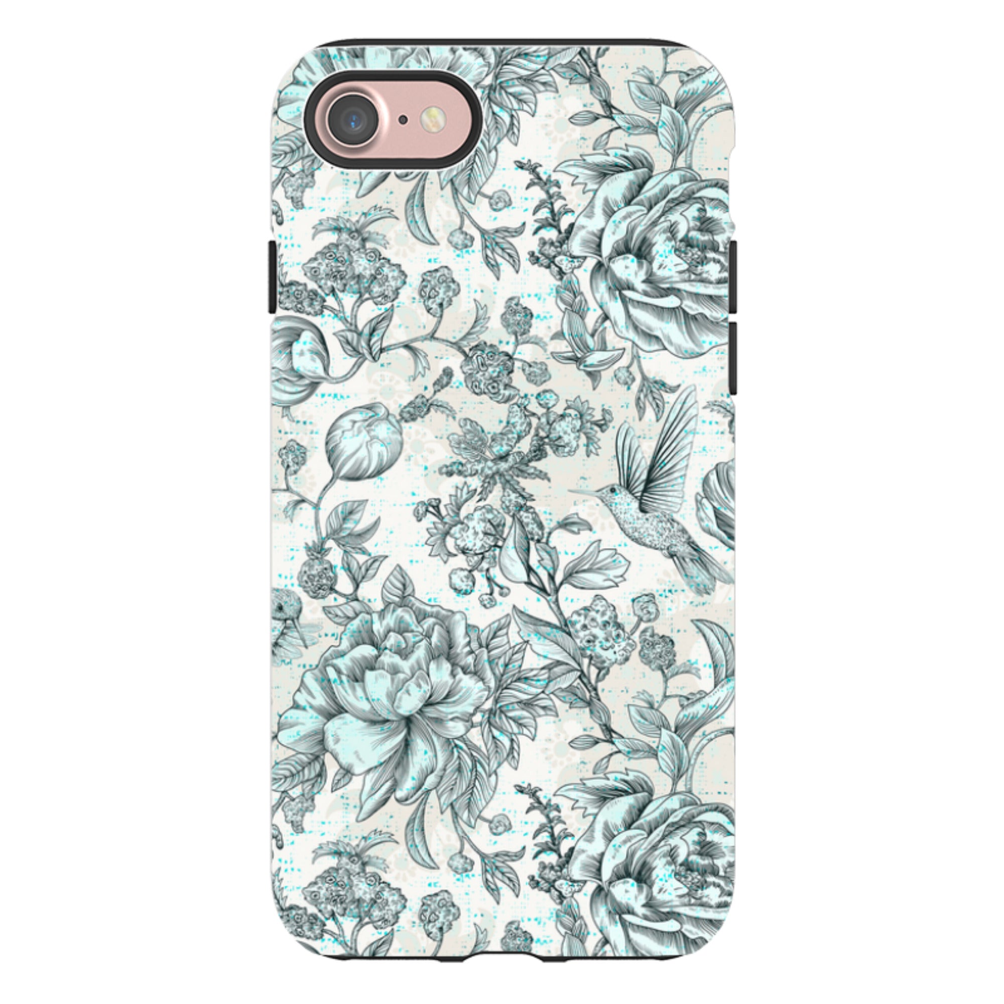 iPhone Tough Case - Blue Peonies