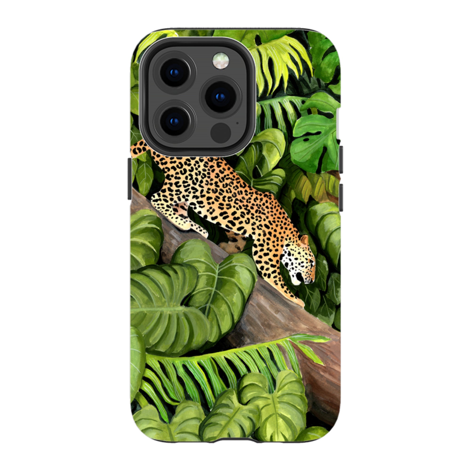 iPhone Tough Case - Leopard Poised By Bex Parkin