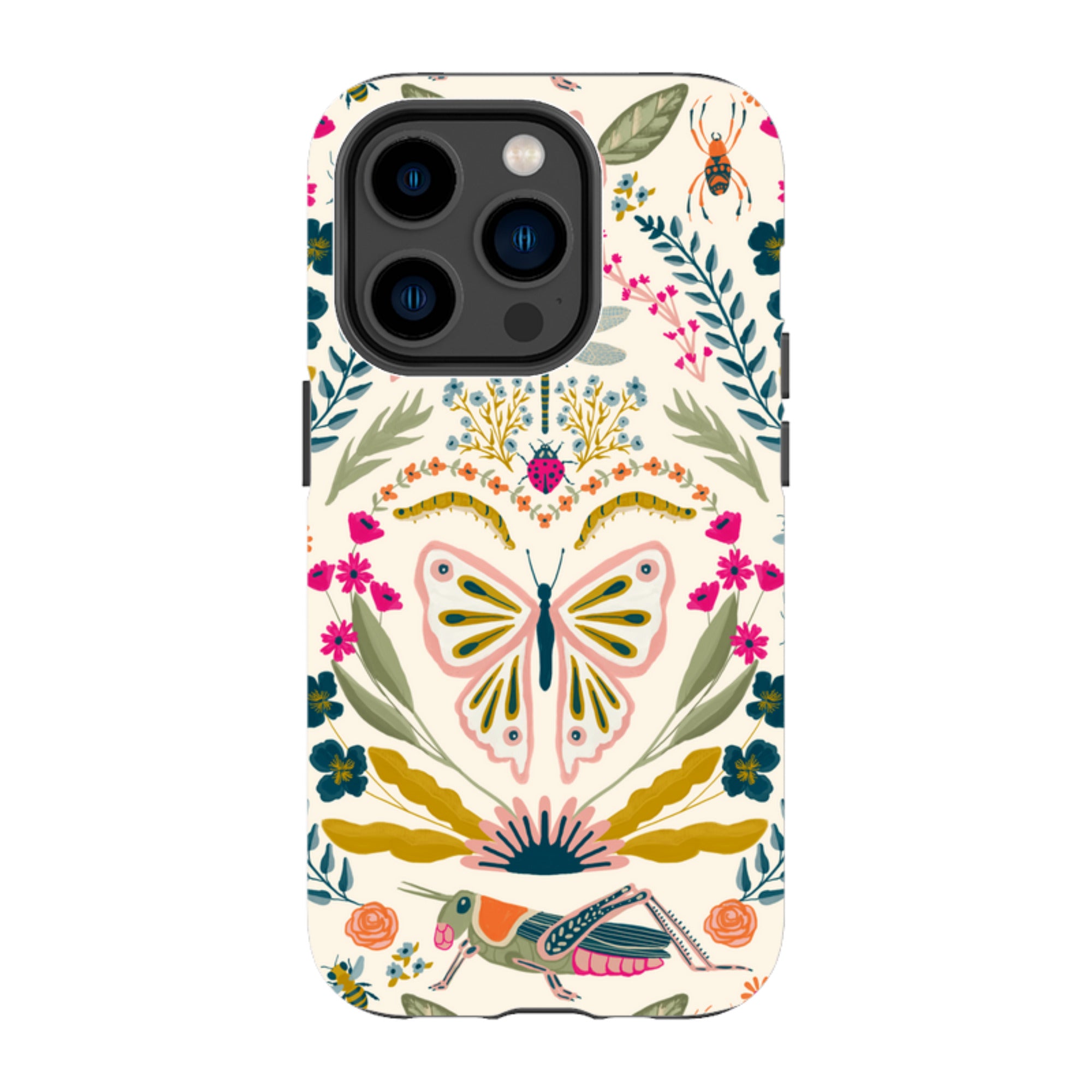 iPhone Case - Butterfly Floral By Abby Jacobs