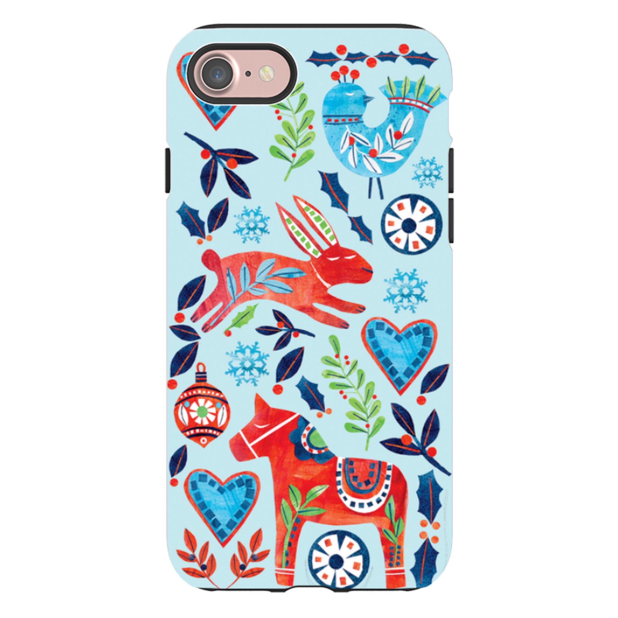 iPhone Tough Case - Scandi Holidays By Tracey English