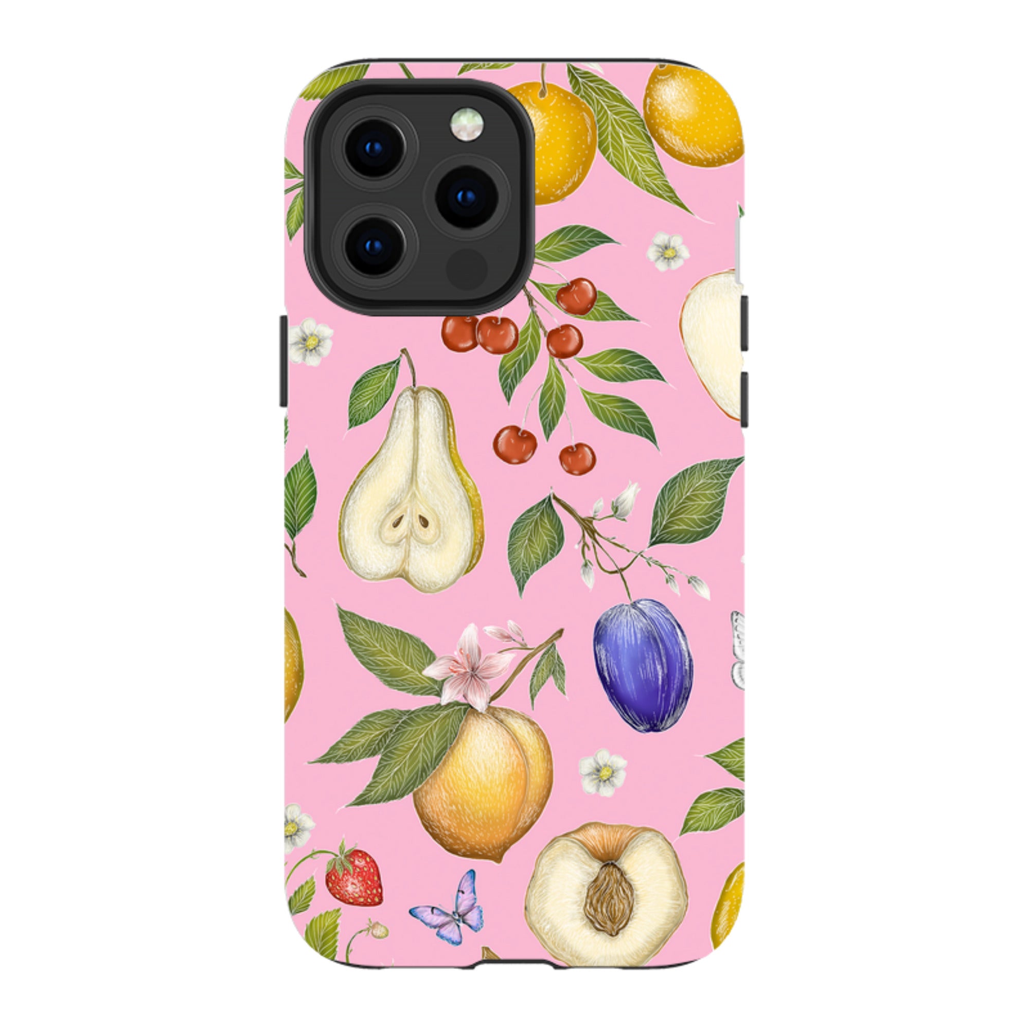 iPhone MagSafe Tough Case -  Pink Fruits By Catherine Rowe