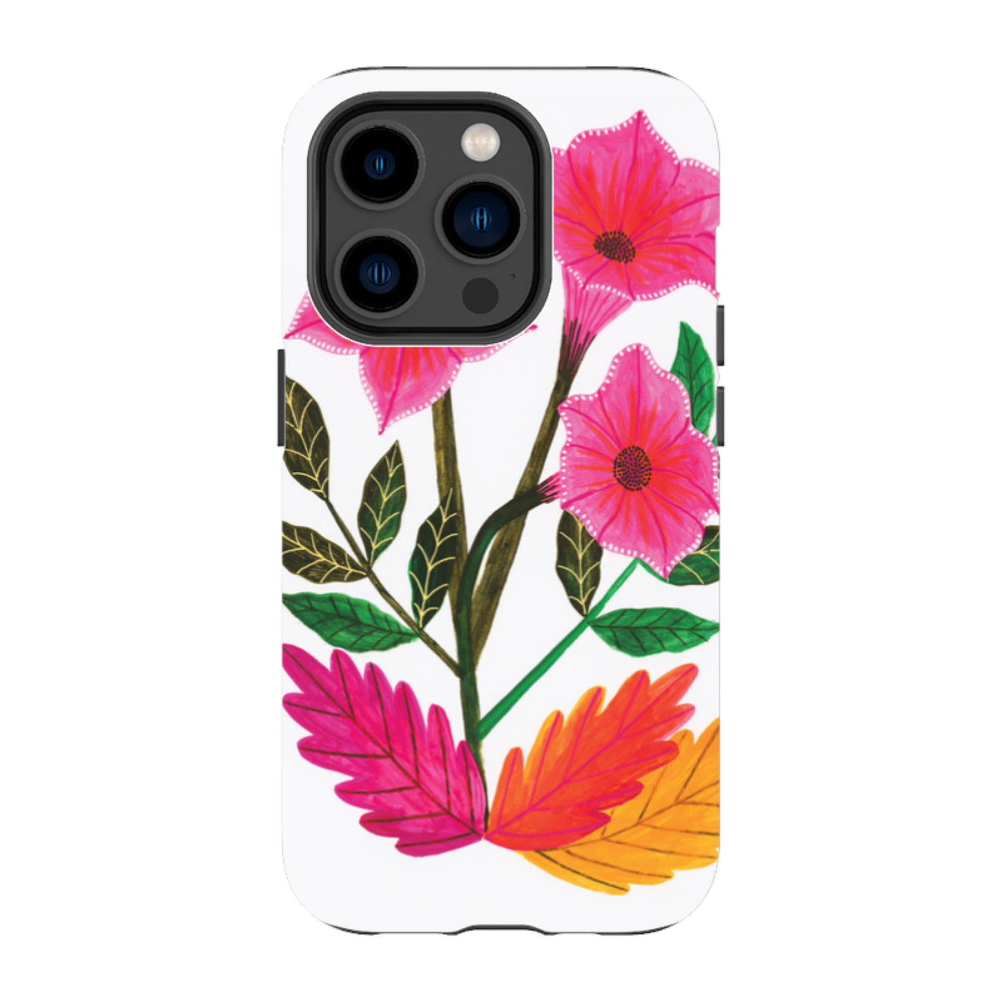 iPhone Tough Case - Trumpet Flowers By Lee Foster Wilson