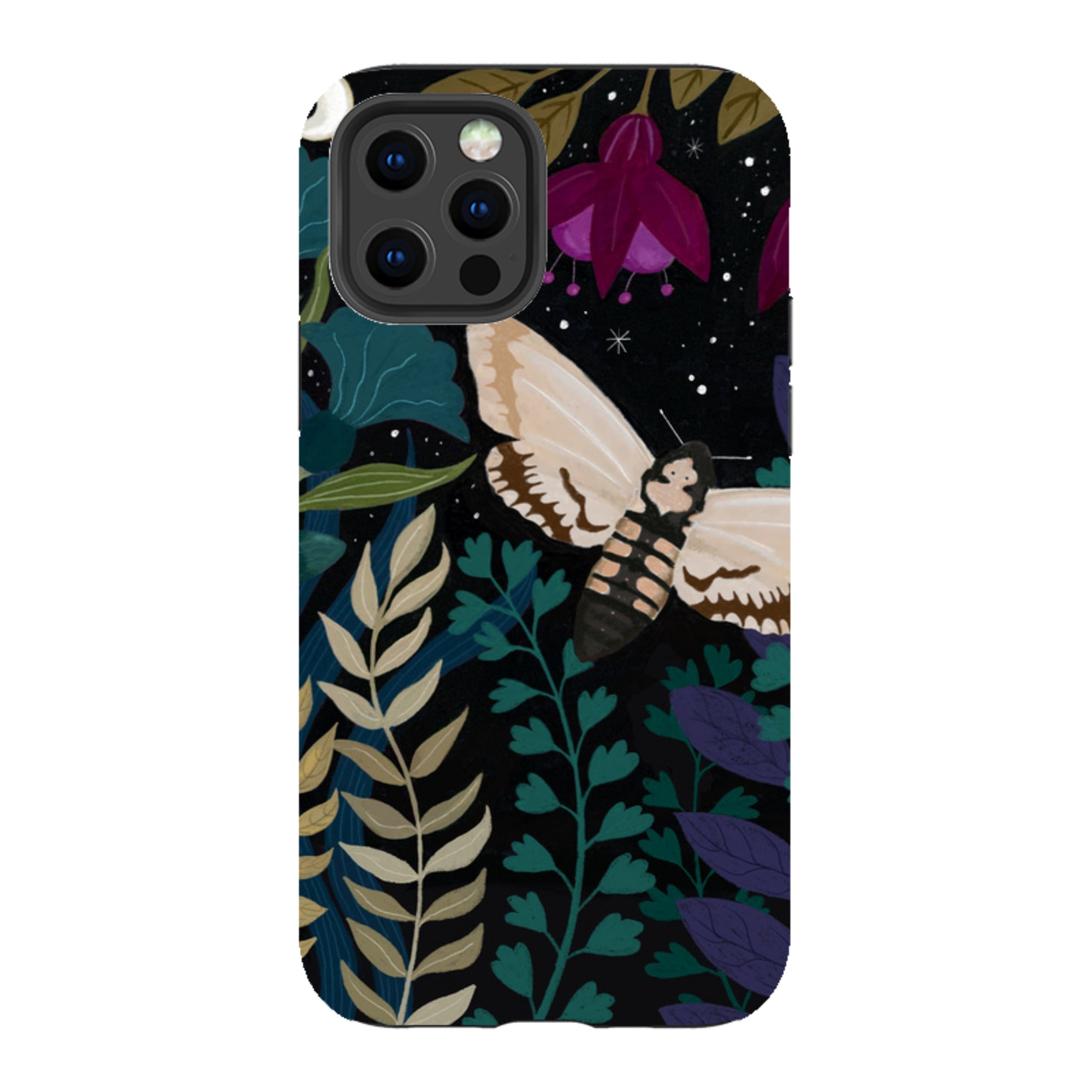 iPhone Tough Case - Midnight Moths By Bex Parkin