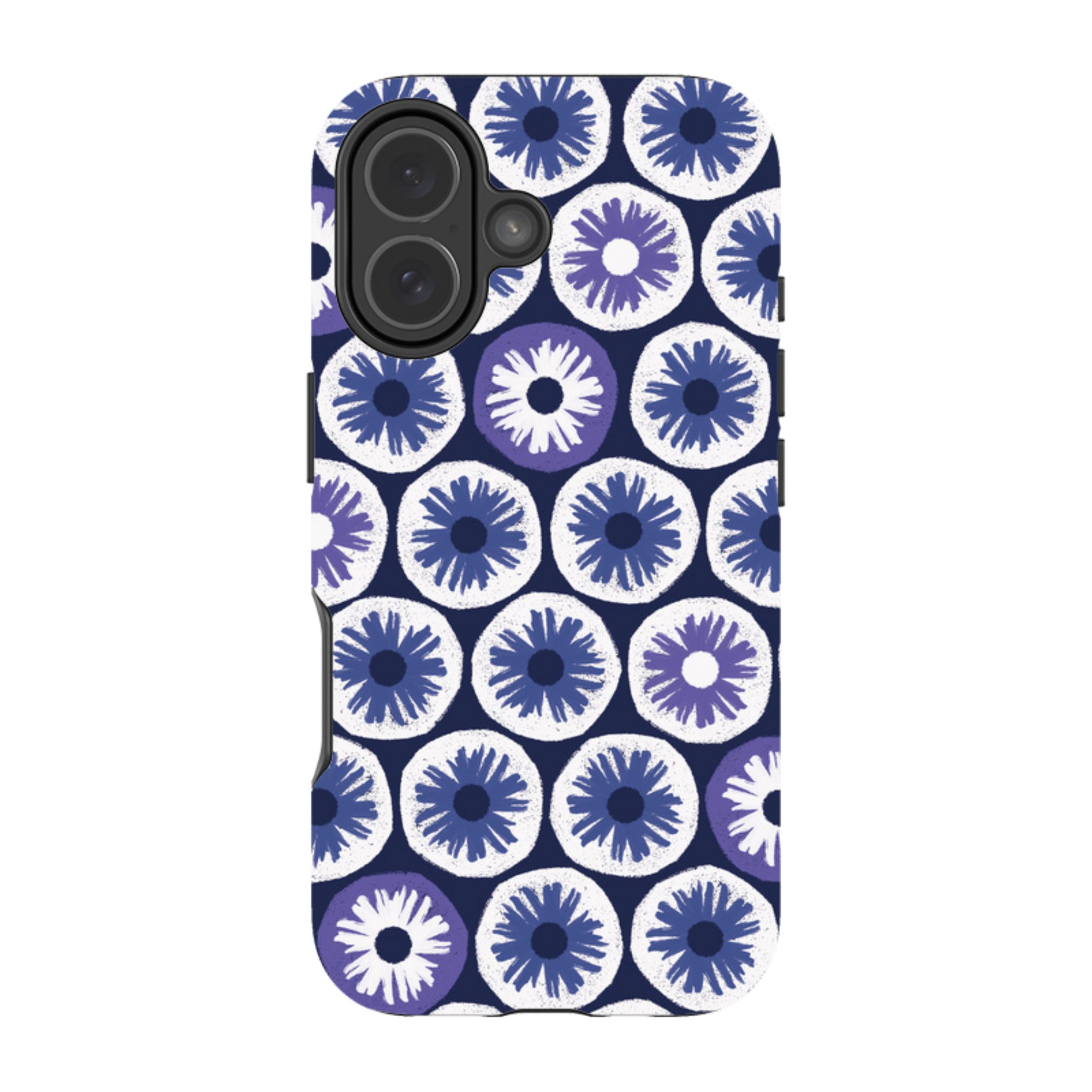 iPhone Tough Case - Penny Flowers Blue By Ali Brookes