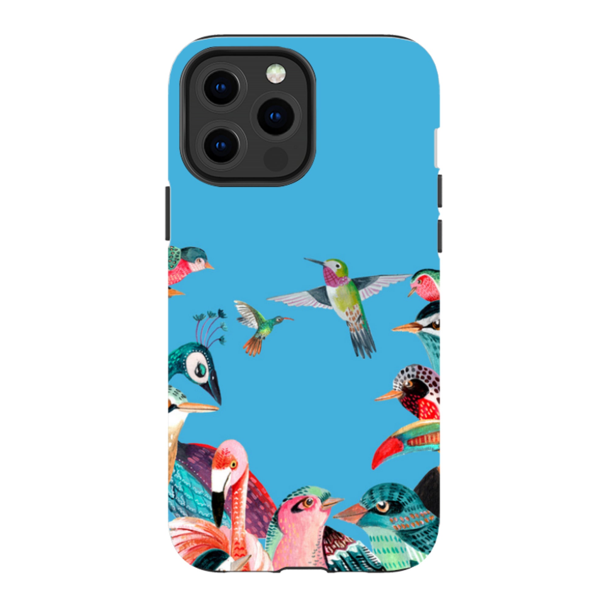 iPhone Tough Case - Blue Birds By Caroline Bonne Muller