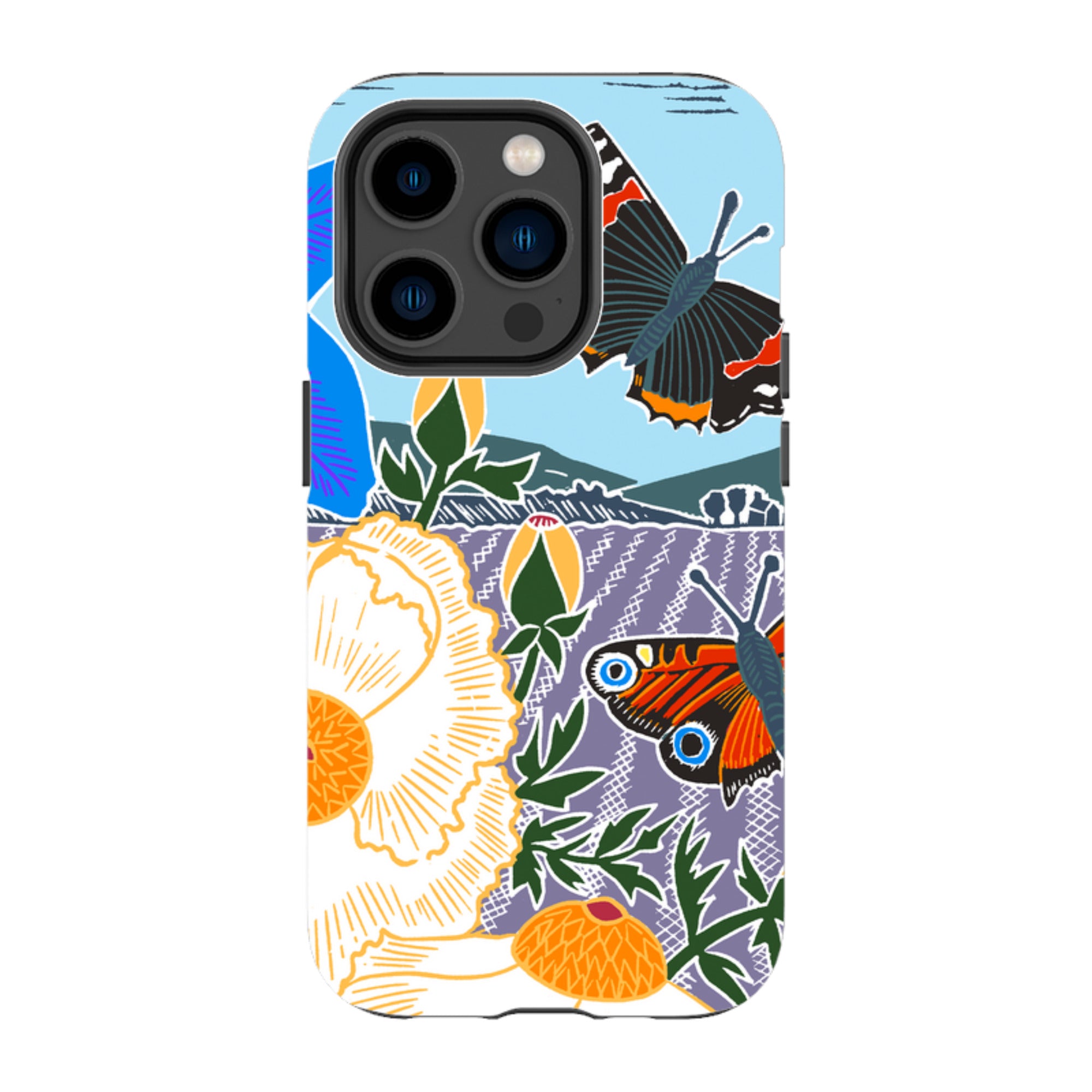 iPhone Tough Case - Bold Butterflies By Kate Heiss