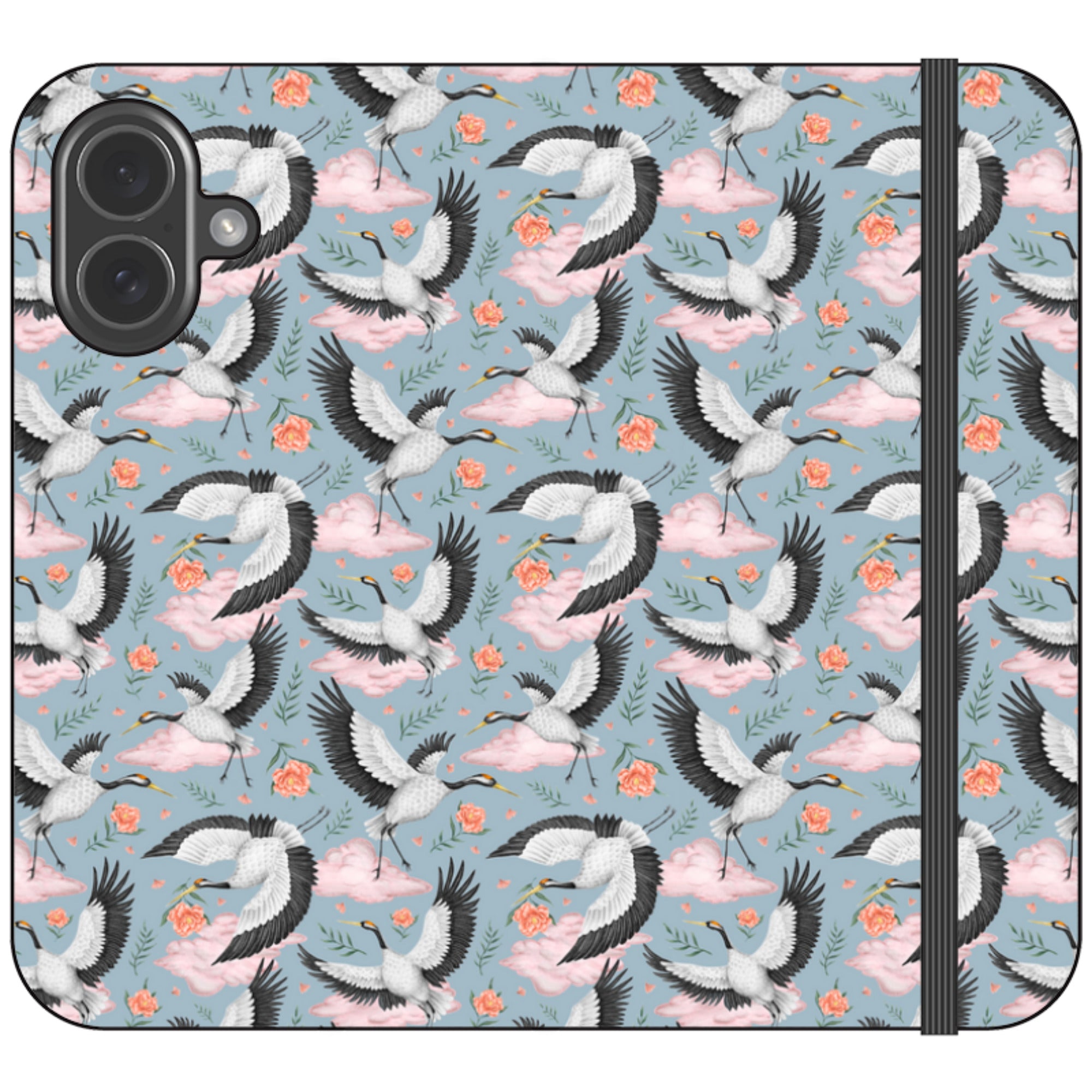 Flight of the Cranes Wallet Case By Catherine Rowe