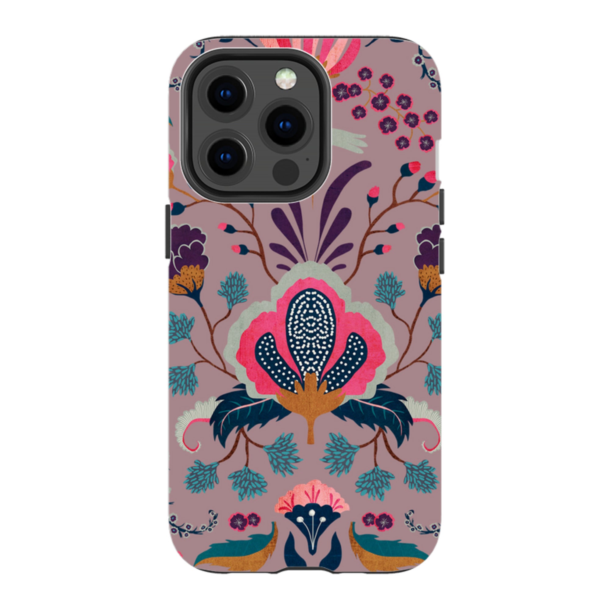 iPhone MagSafe Tough Case - Folk Floral III By Katherine Quinn