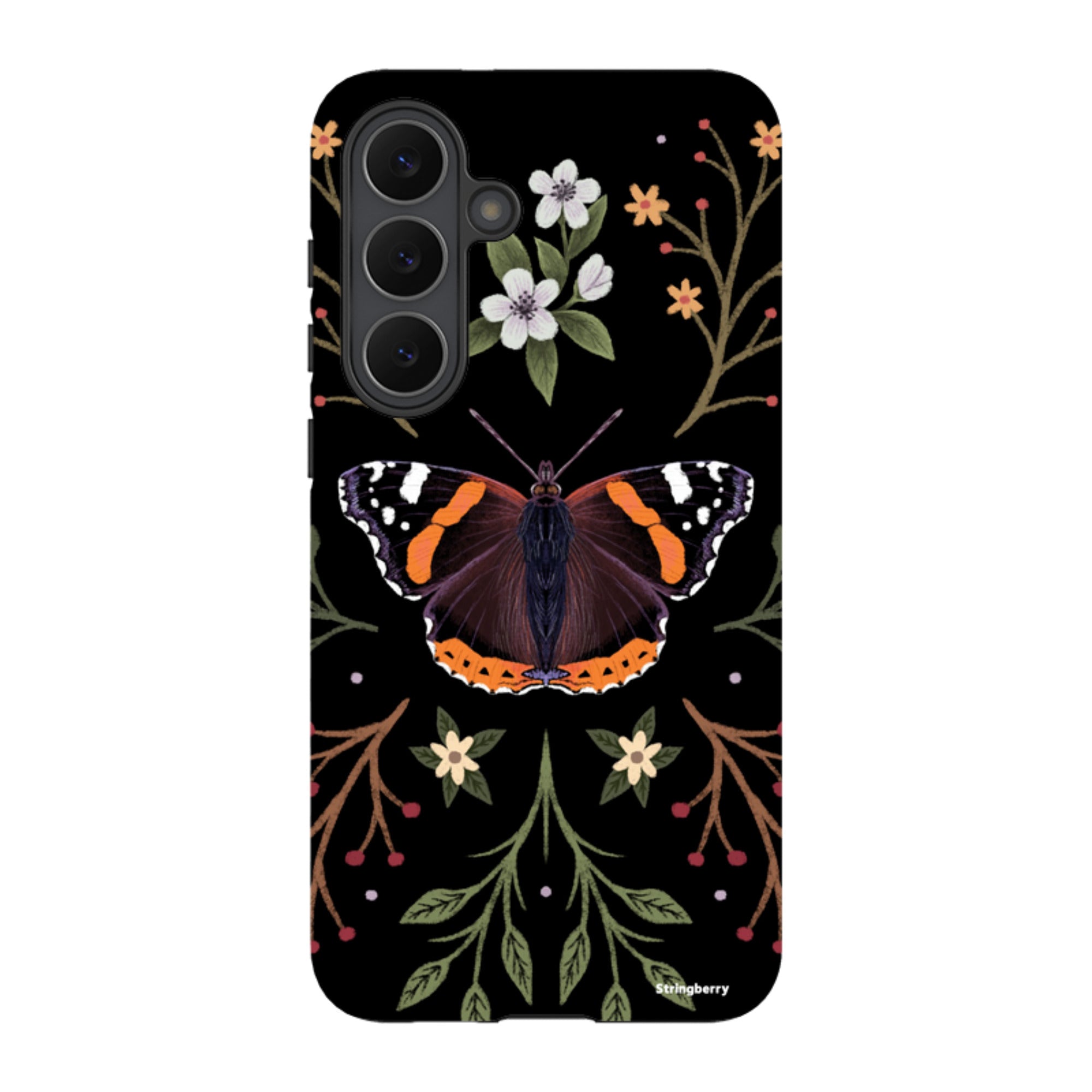 Samsung Tough Case - Red Admiral Butterfly By Anna Stead