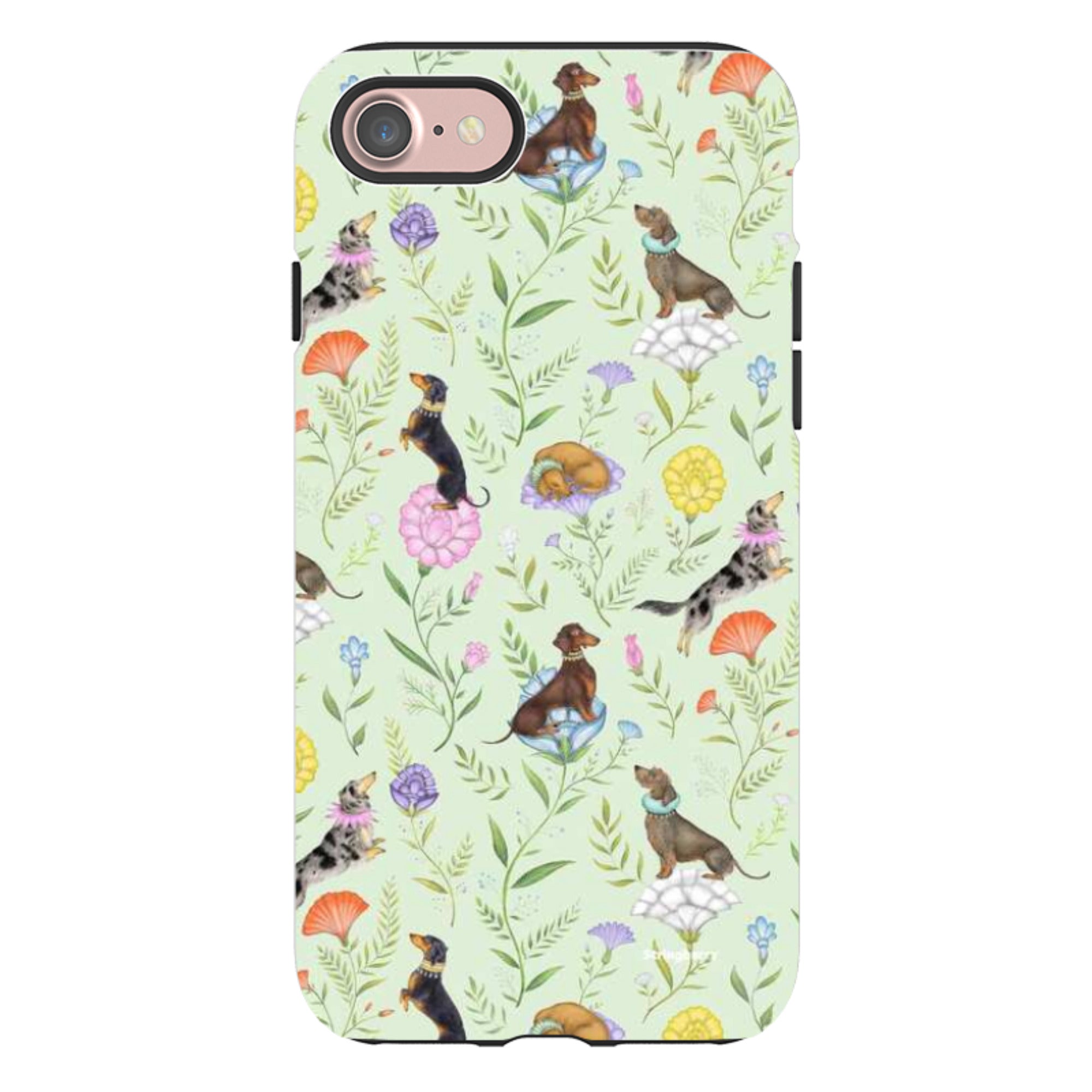 iPhone Tough Case - Doxy Day Afternoon Pistachio By Catherine Rowe