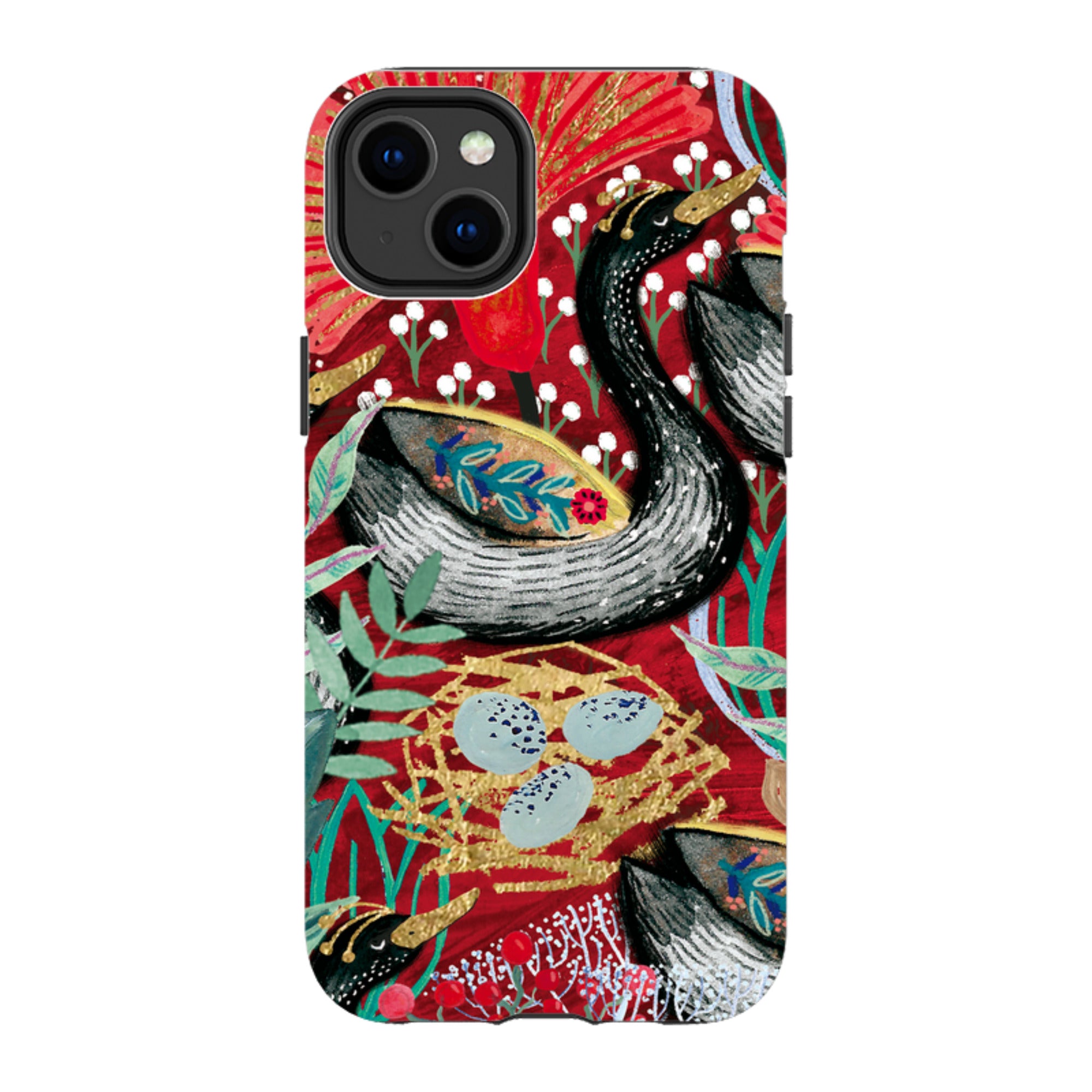 iPhone Tough Case - Eight Geese A Laying By Emma Frances Grant