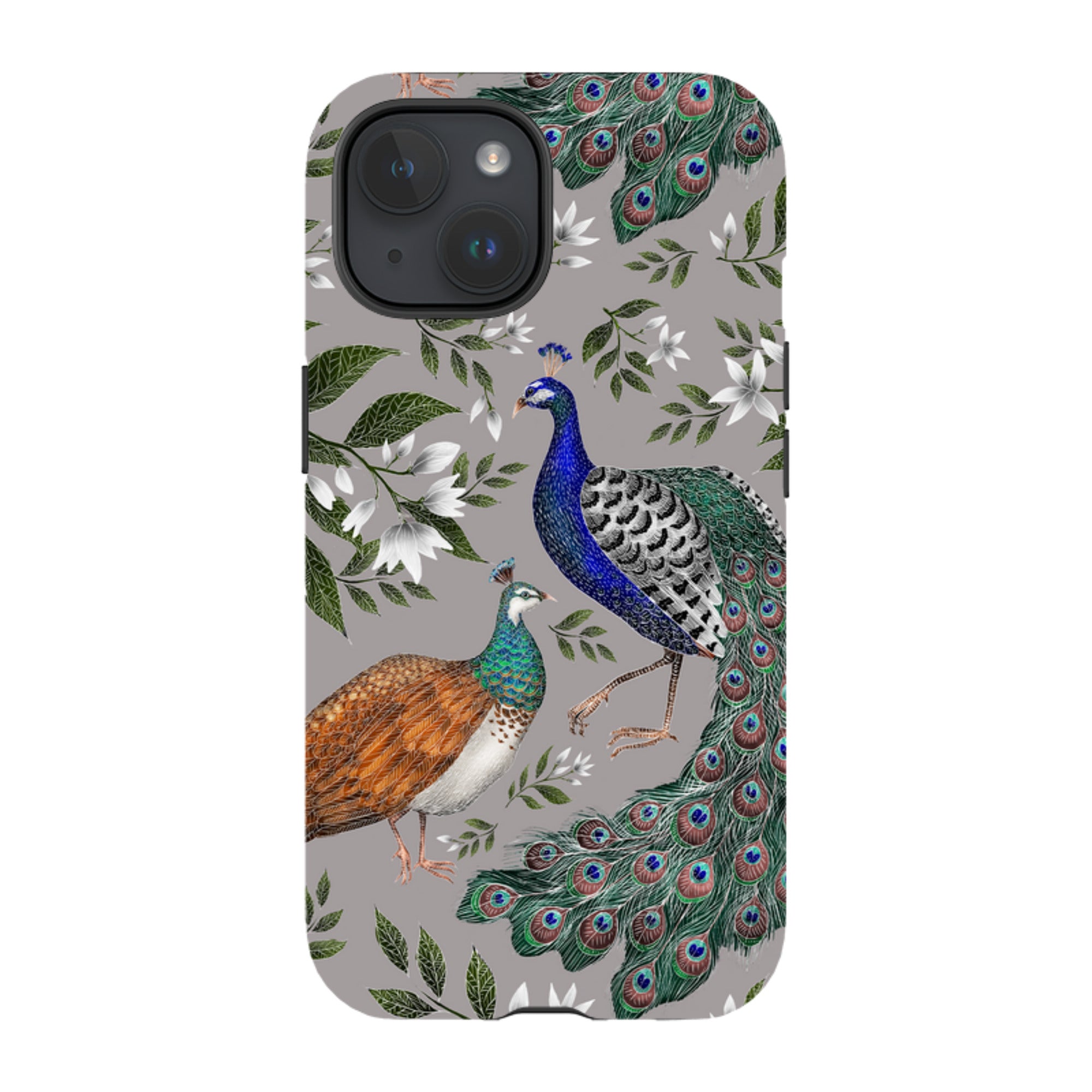 iPhone MagSafe Tough Case -  Peahen and Peacock By Catherine Rowe