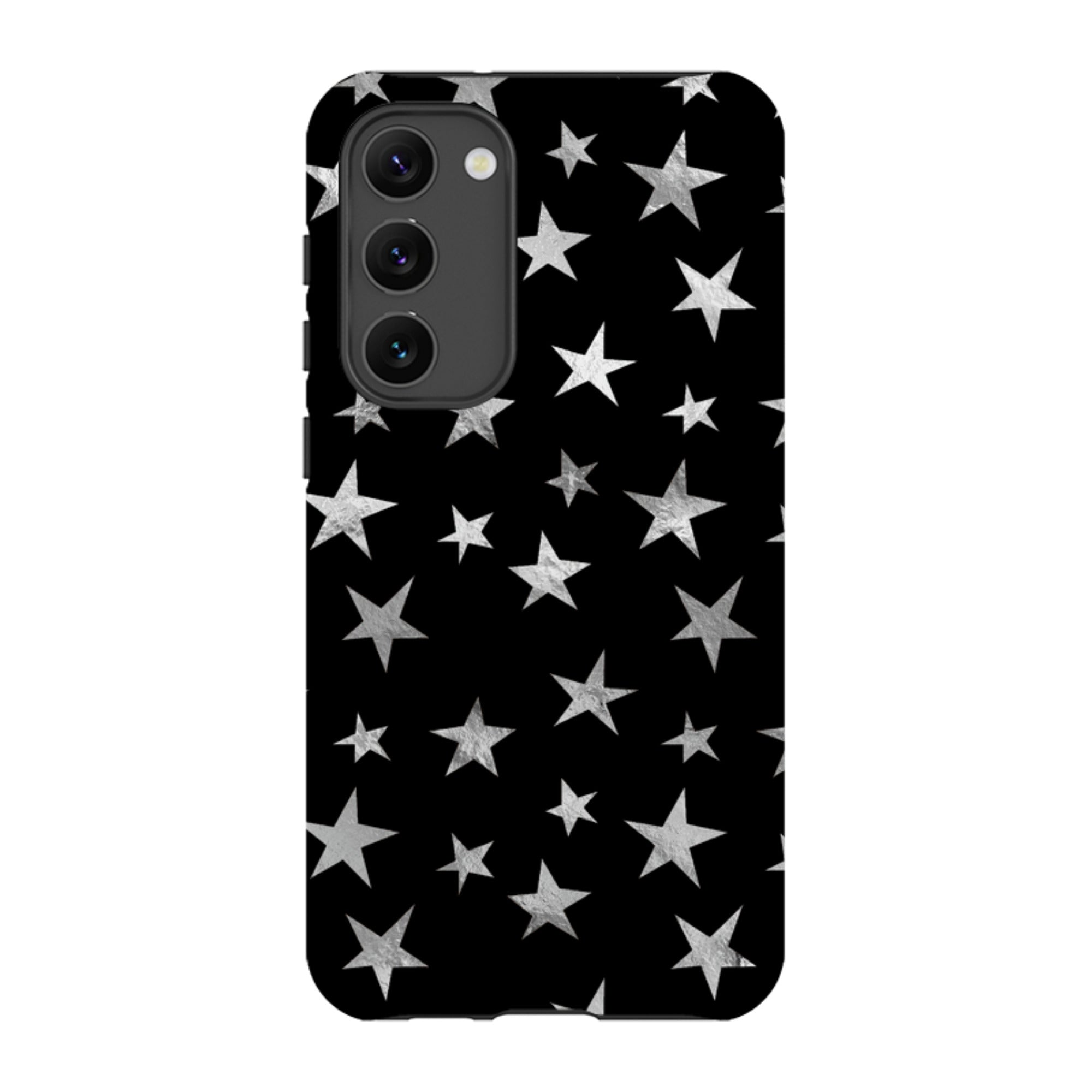 Samsung Tough Case - Black and Silver Stars