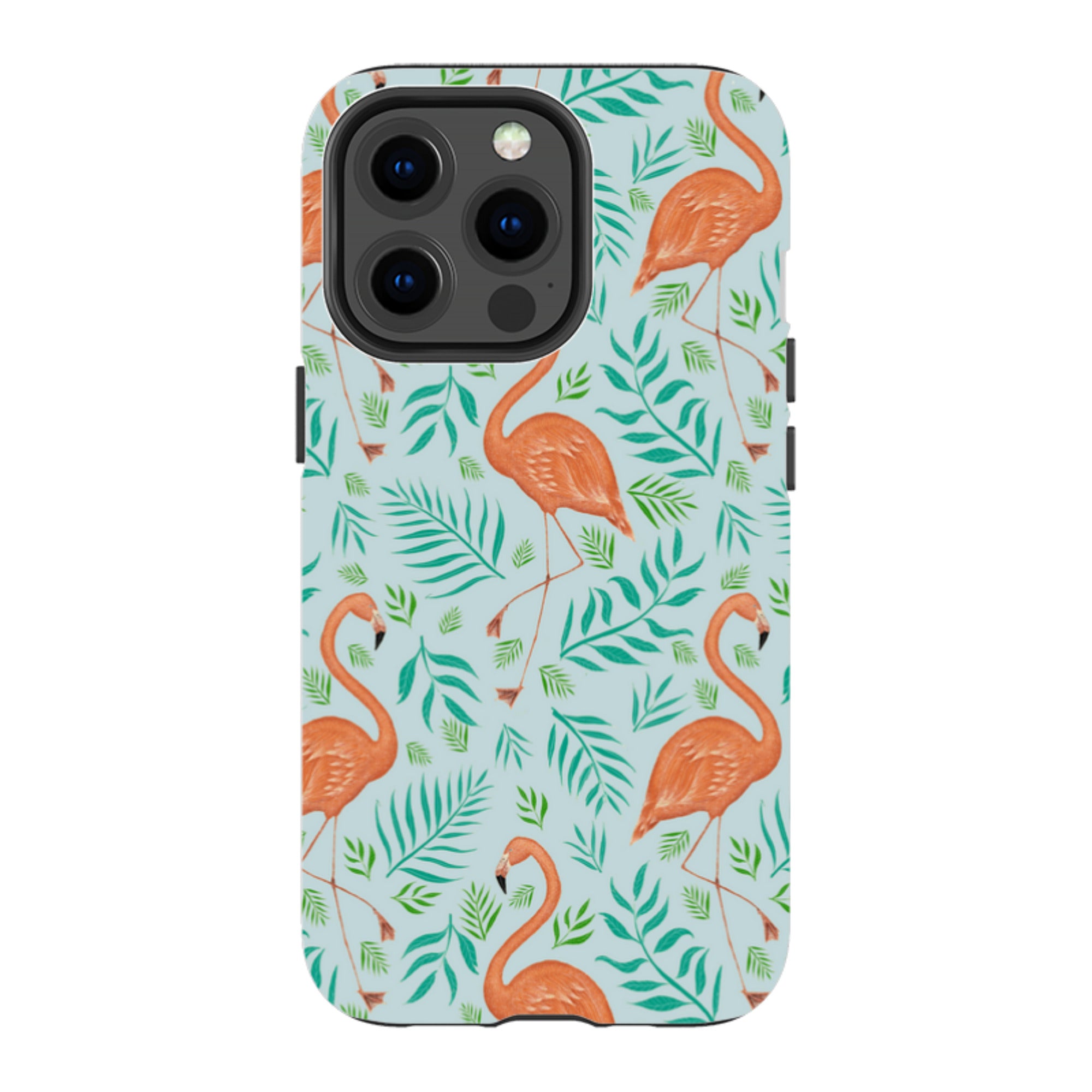 iPhone Tough Case - Flamingo Pattern By Catherine Rowe