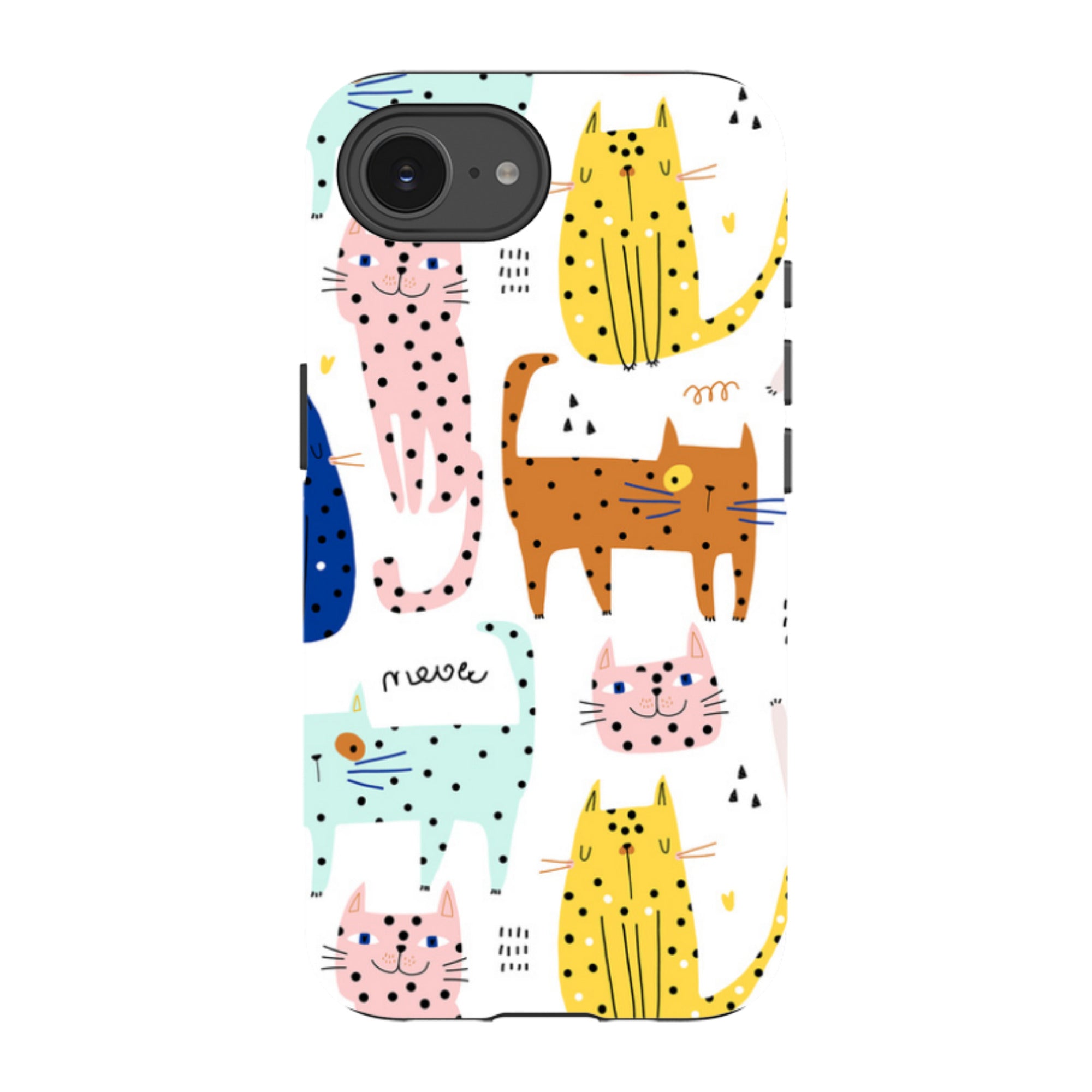 iPhone Tough Case - Spotty Kitty