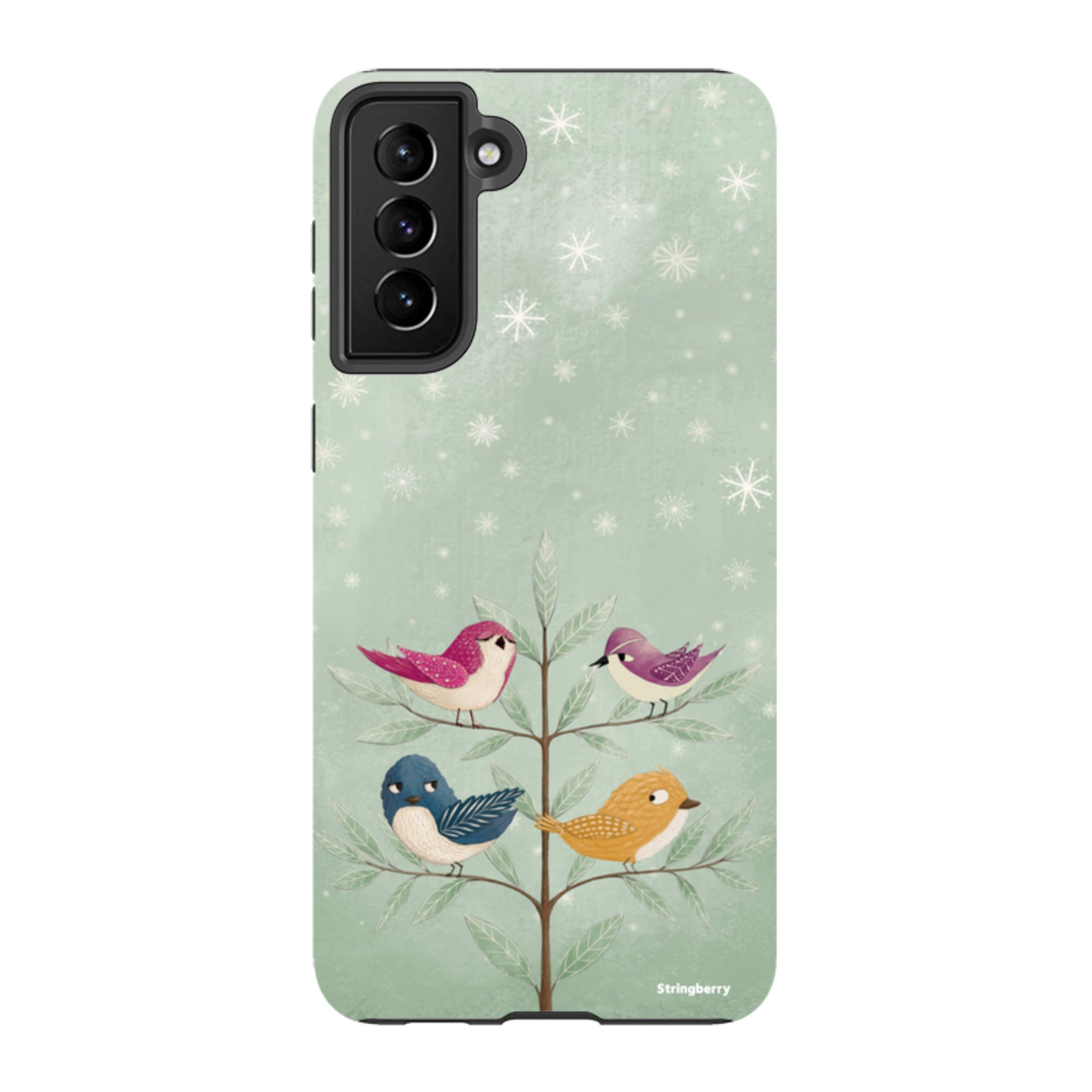 Samsung Tough Case - Garden Birds Aqua By Maja Lindberg