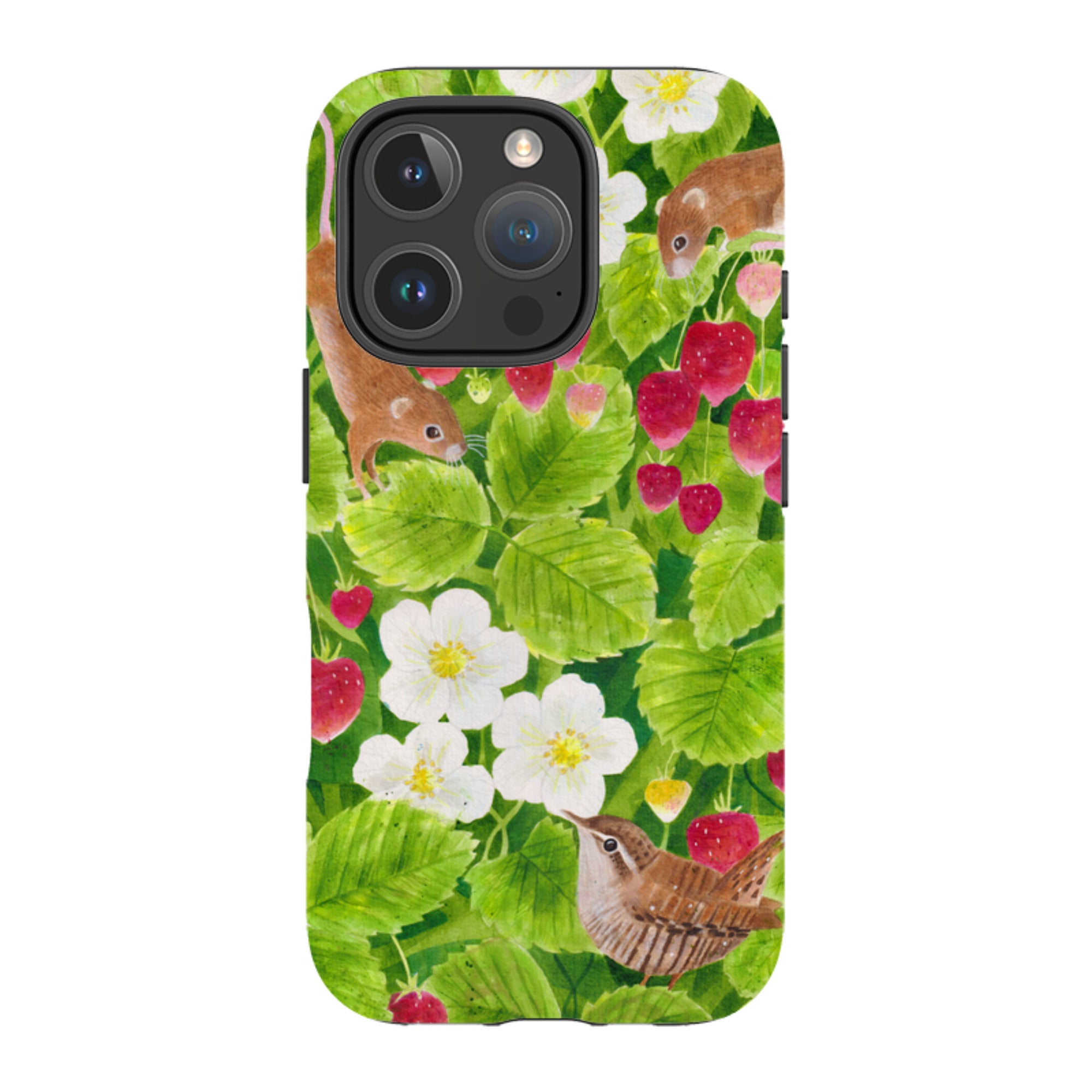 iPhone MagSafe Tough Case - Strawberry Thieves By Bex Parkin