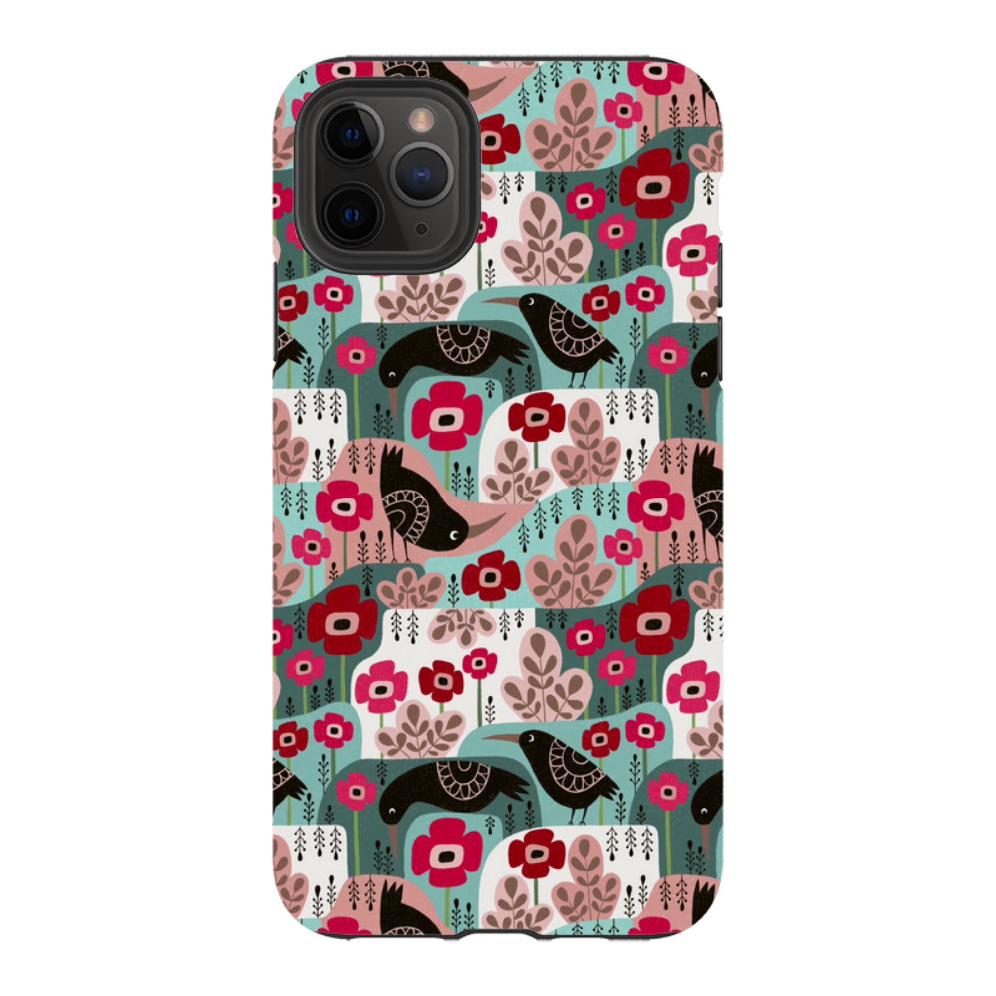 iPhone Tough Case - Poppies And Crow By Suzy Taylor