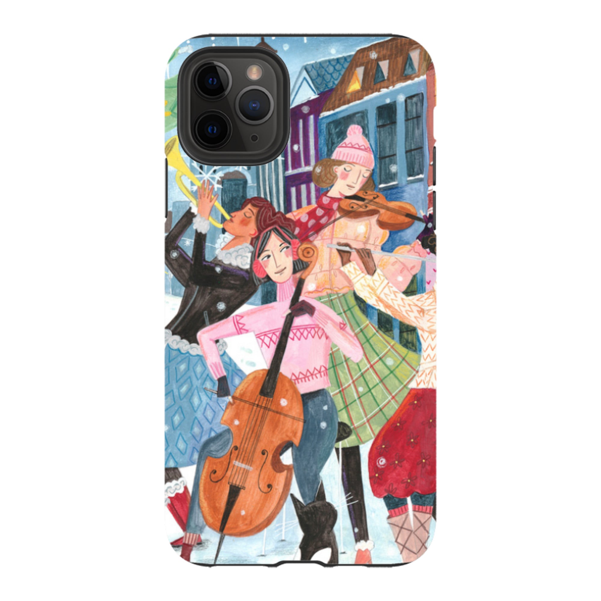 iPhone Tough Case - Musical Winter By Caroline Bonne Muller