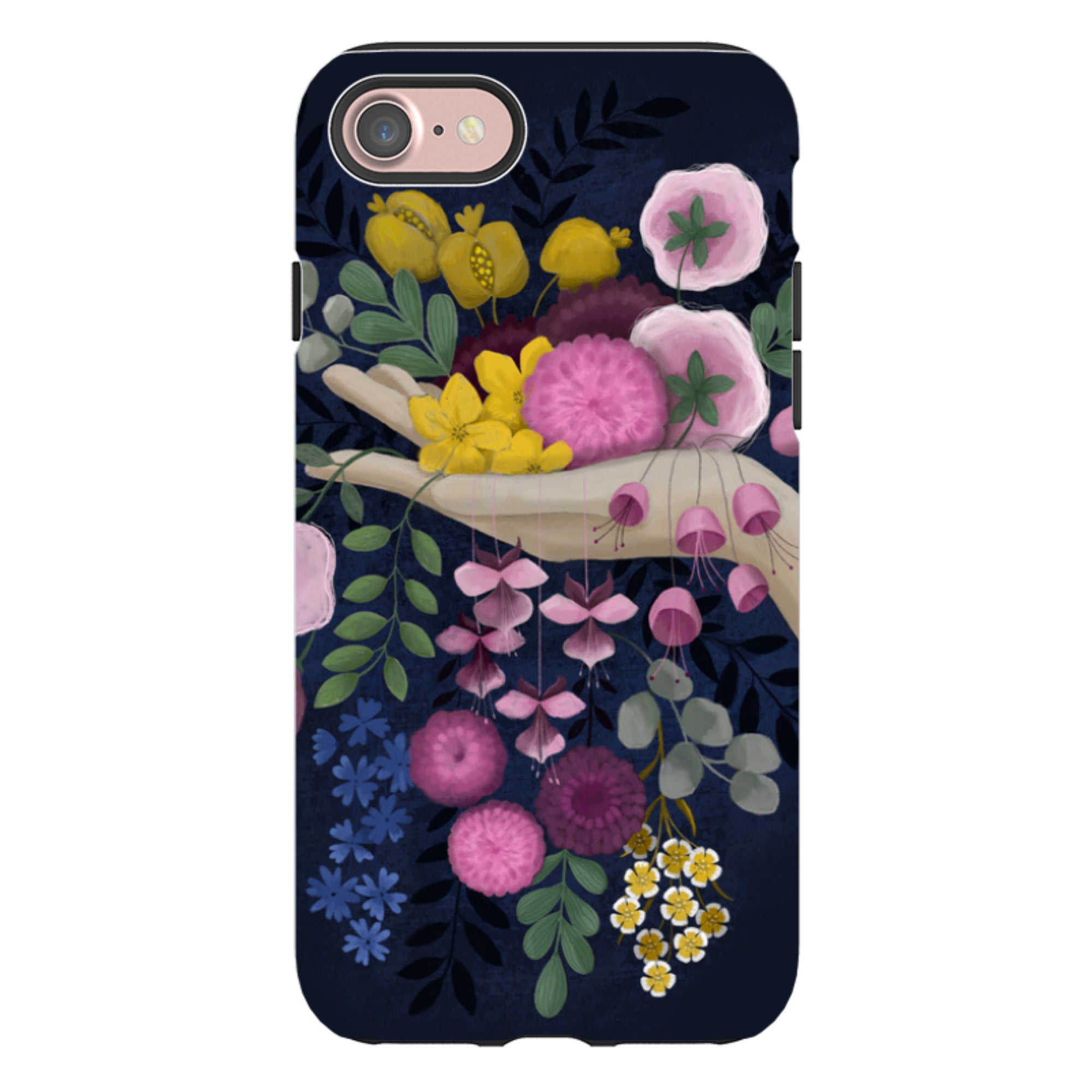 iPhone Tough Case - Flower Hand By Bex Parkin